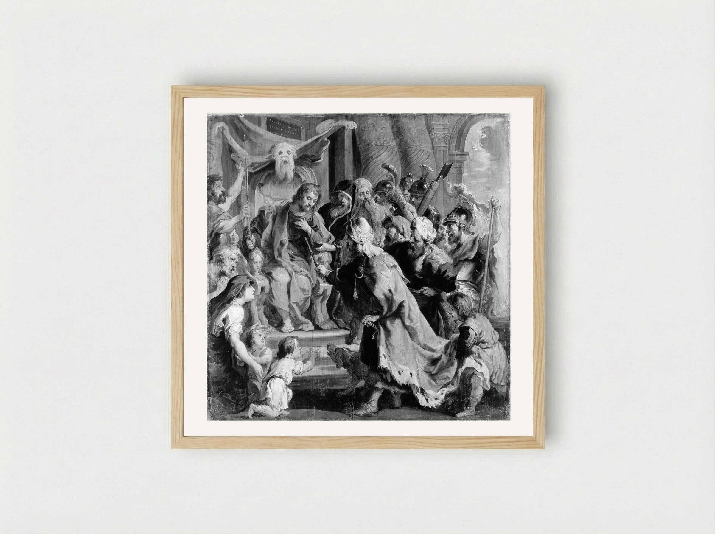 Cambyses Appointing Otanes Judge - Peter Paul Rubens - Framed Print Wood