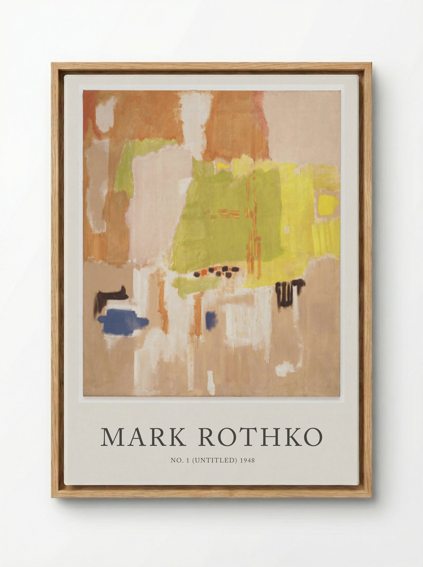 No. 1 (Untitled) - Mark Rothko - Framed Canvas Wood