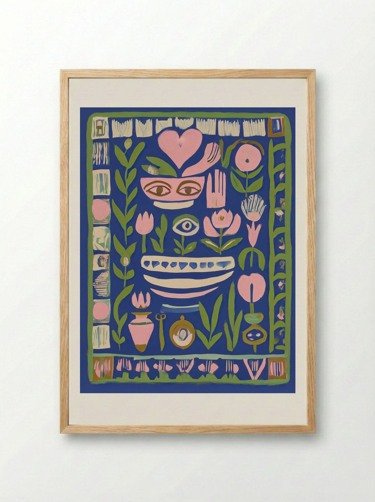 Eyes of the Garden Spirit - Framed Print Wood