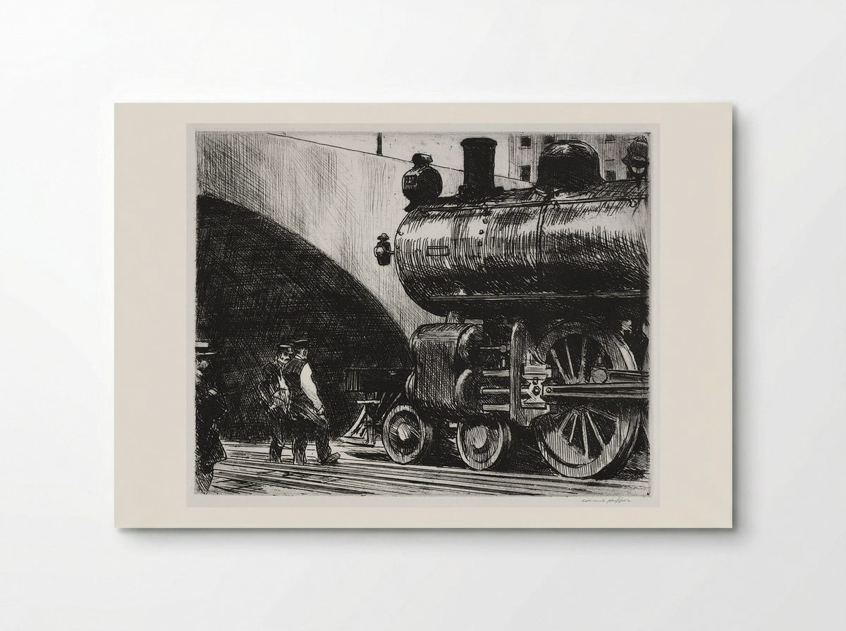 The Locomotive - Edward Hopper - Poster