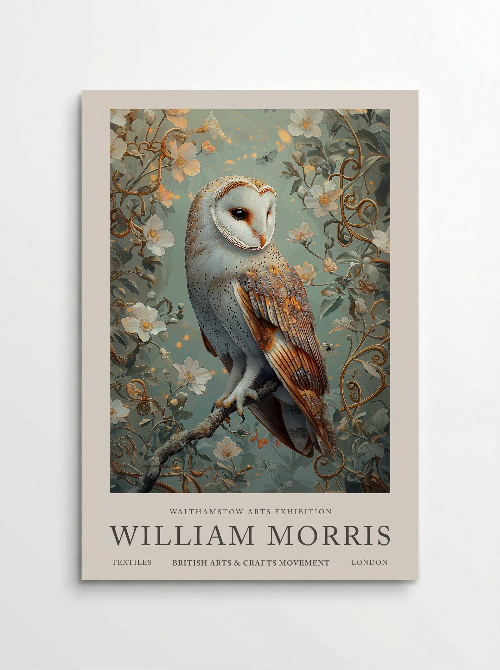 Barn Owl Whispering Wings - William Morris