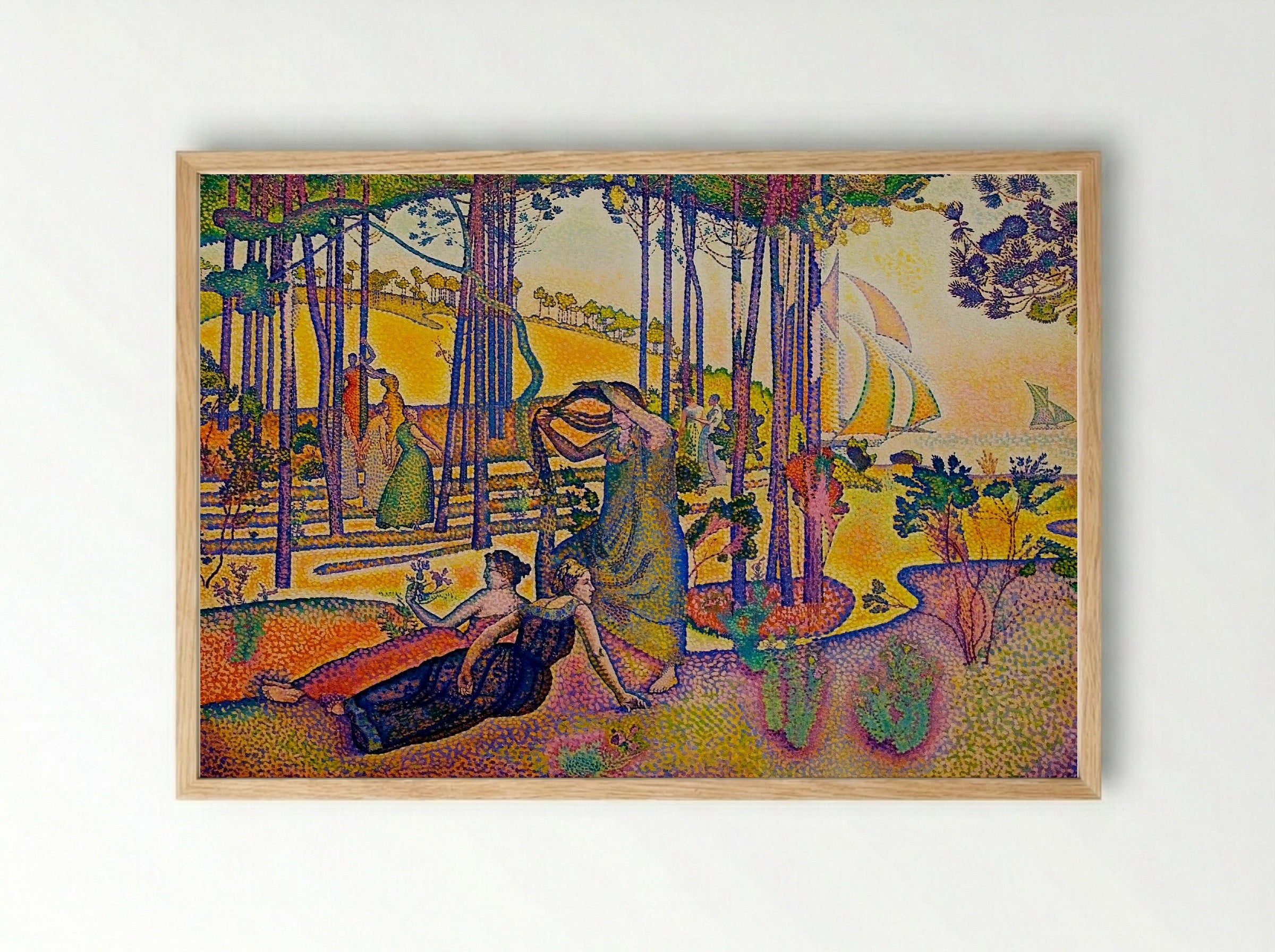 The Evening Air - Henri-Edmond Cross - Framed Print Wood