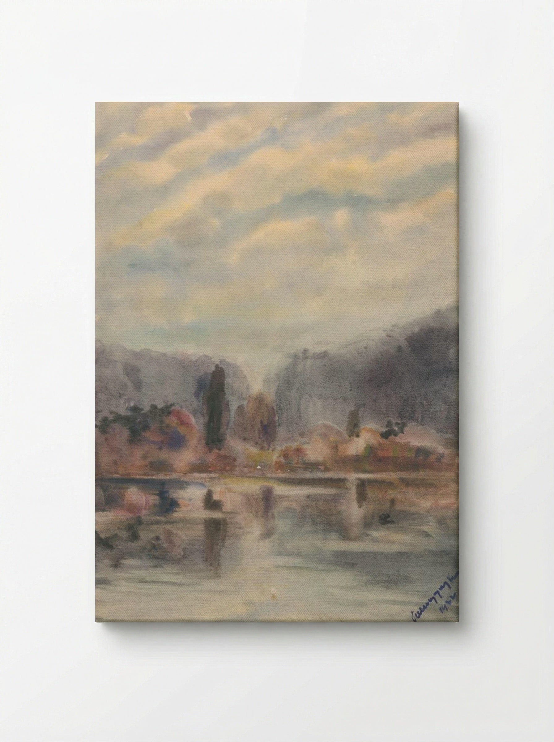 Twilight at a Pond - Zolo Palugyay - Canvas