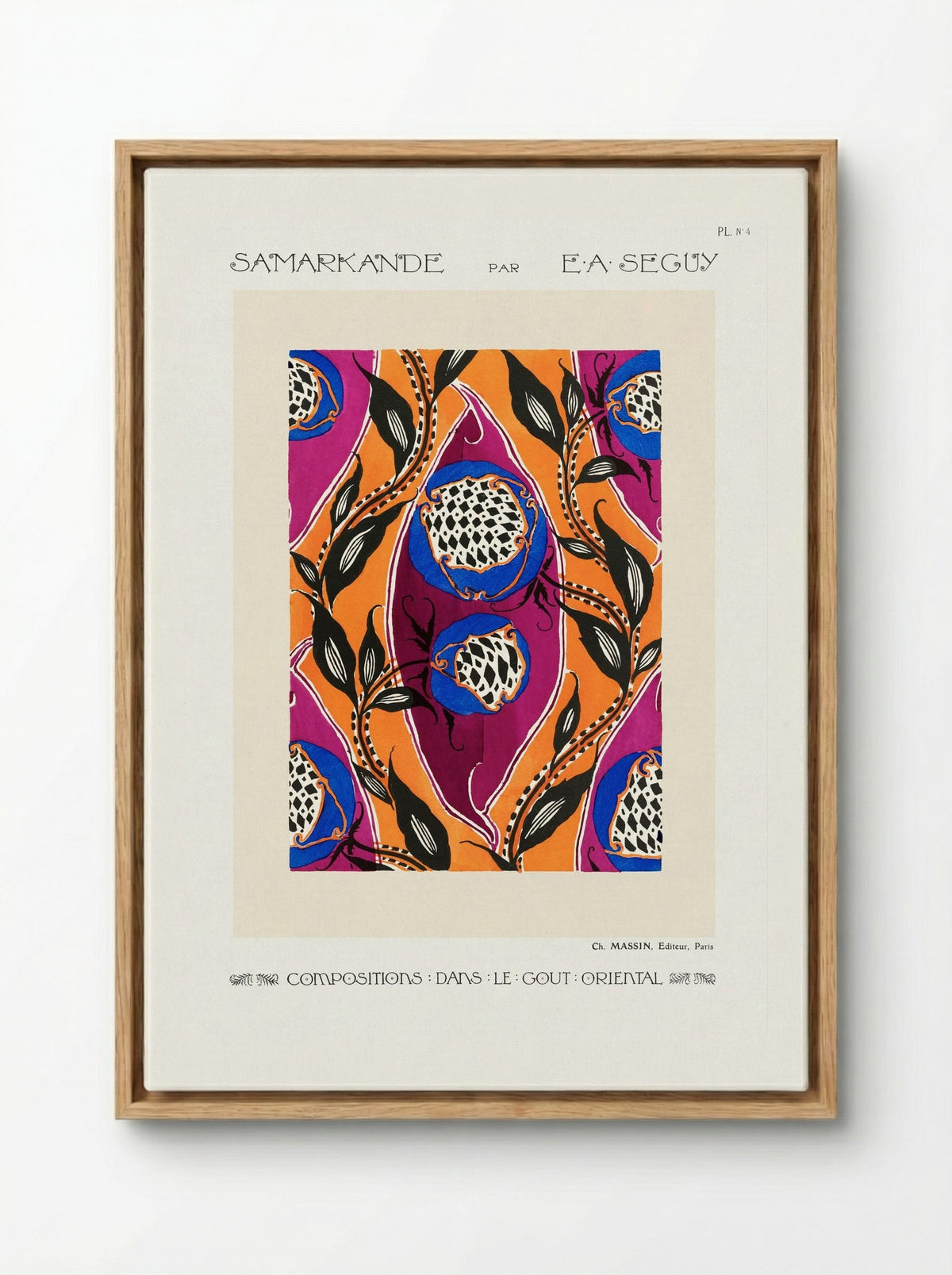 Samarkande, Planche No. 4 - Émile-Allain Séguy - Framed Canvas Wood