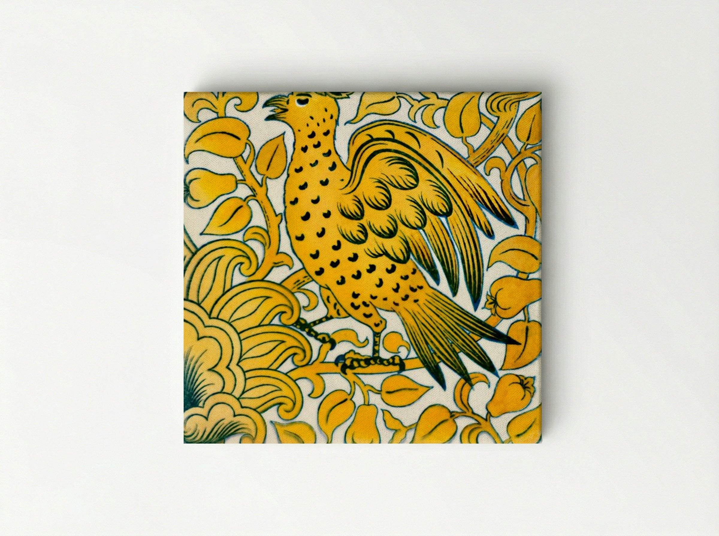 Lustre Tile with Bird Design - William De Morgan - Canvas