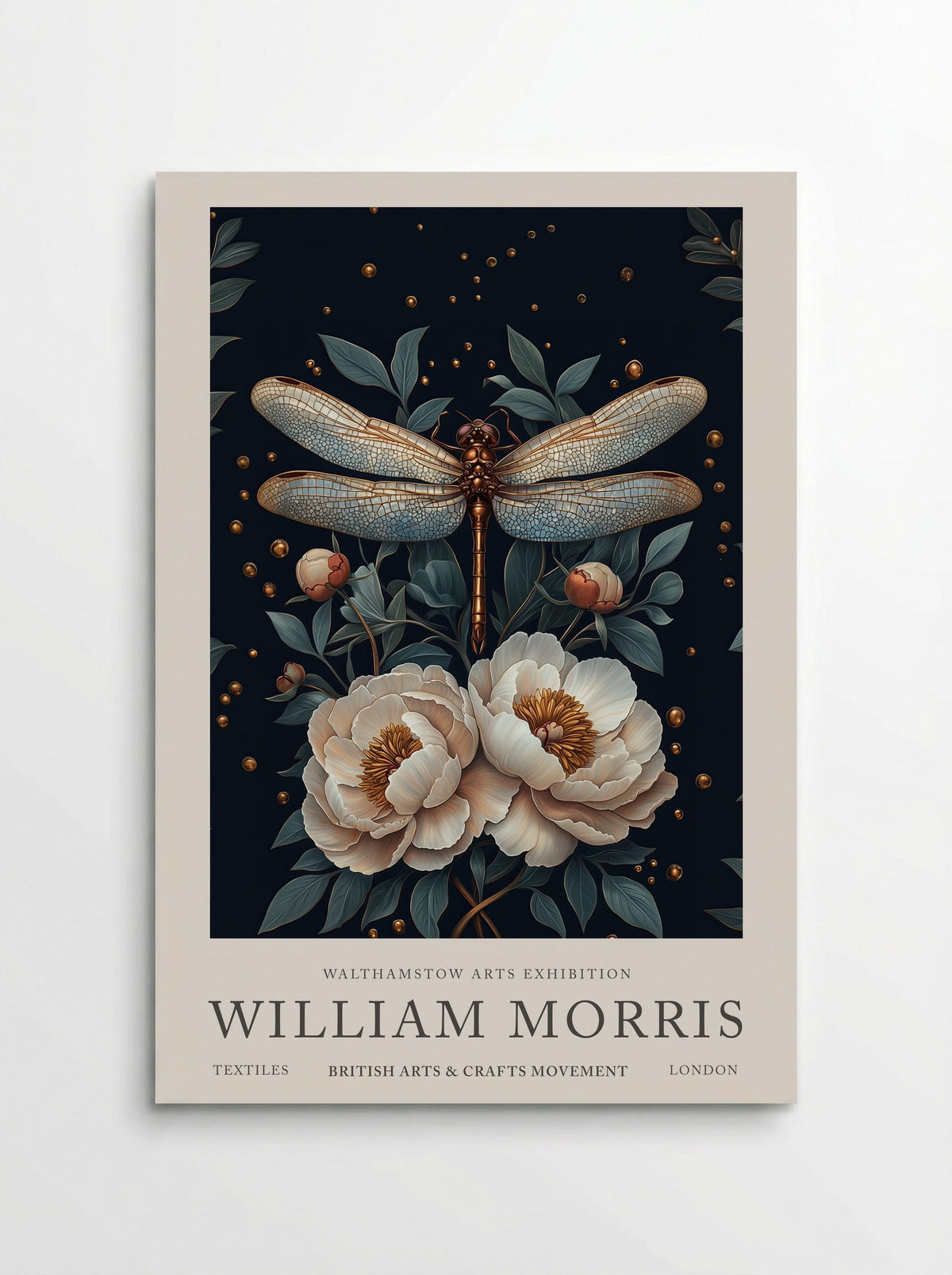 Dragonfly Dazzle - William Morris - Poster
