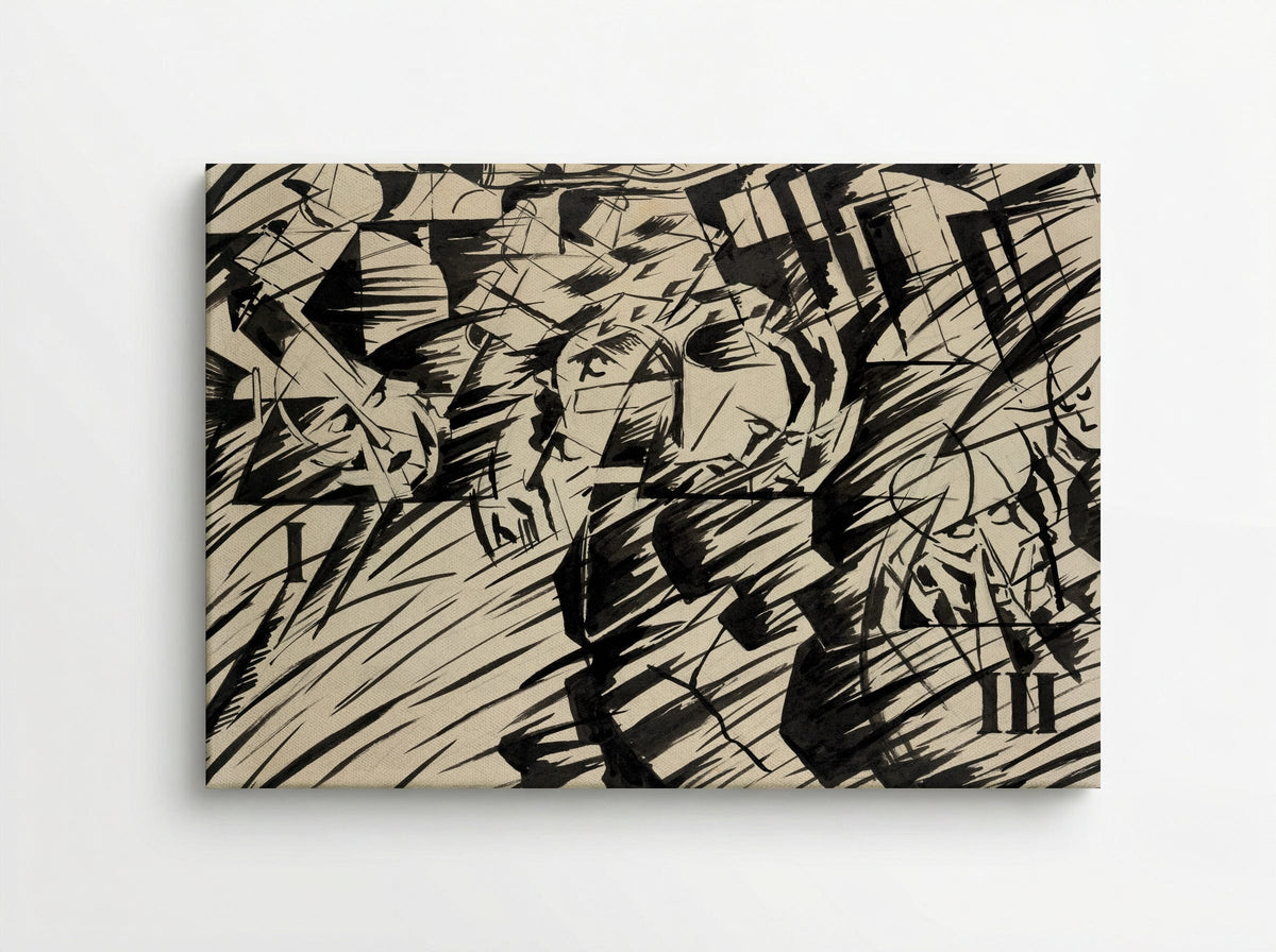 States of Mind I: The Farewells - Umberto Boccioni - Canvas