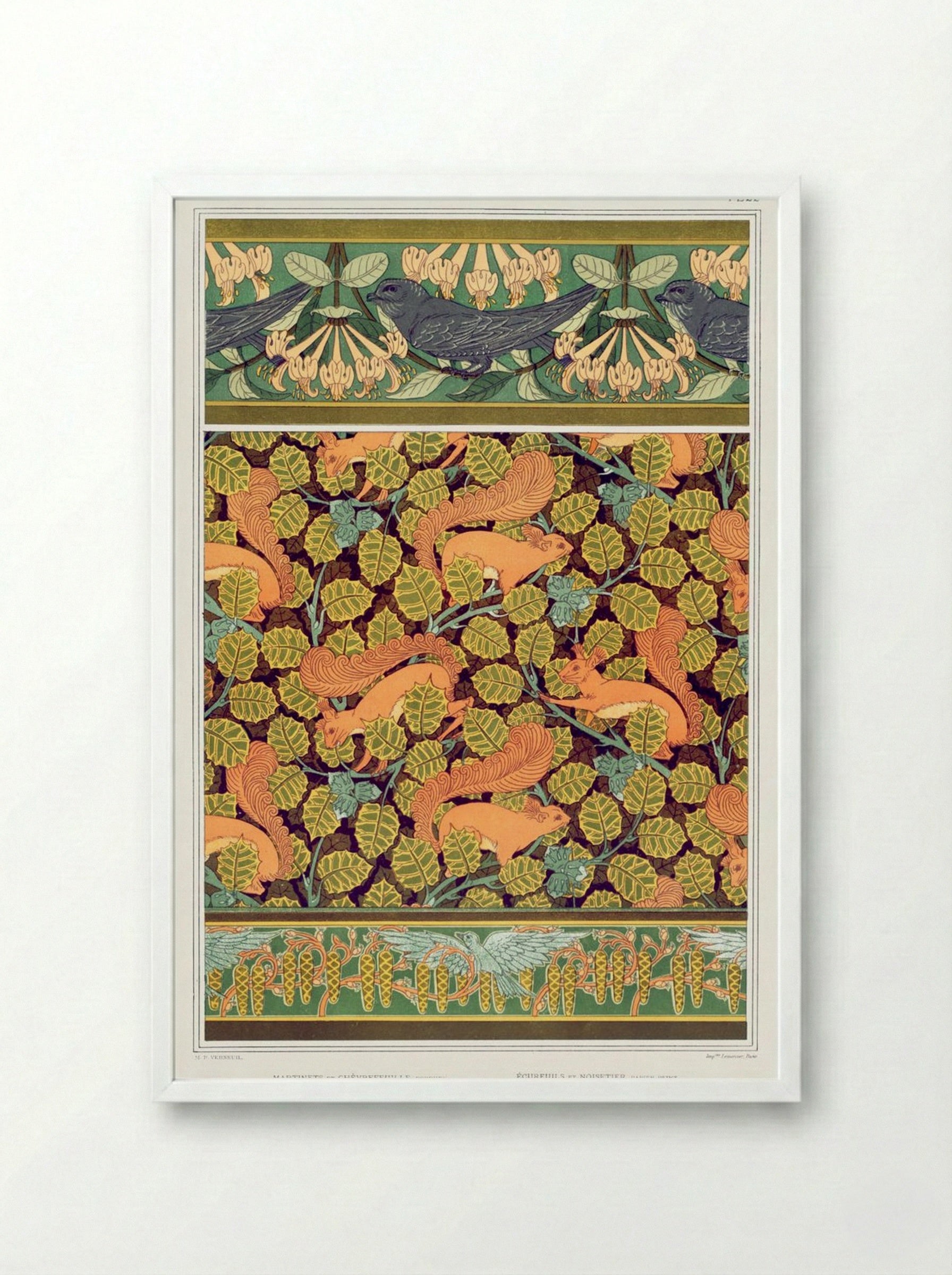 L'Animal dans la Décoration, Plate 22 - Maurice Pillard Verneuil - Framed Print White