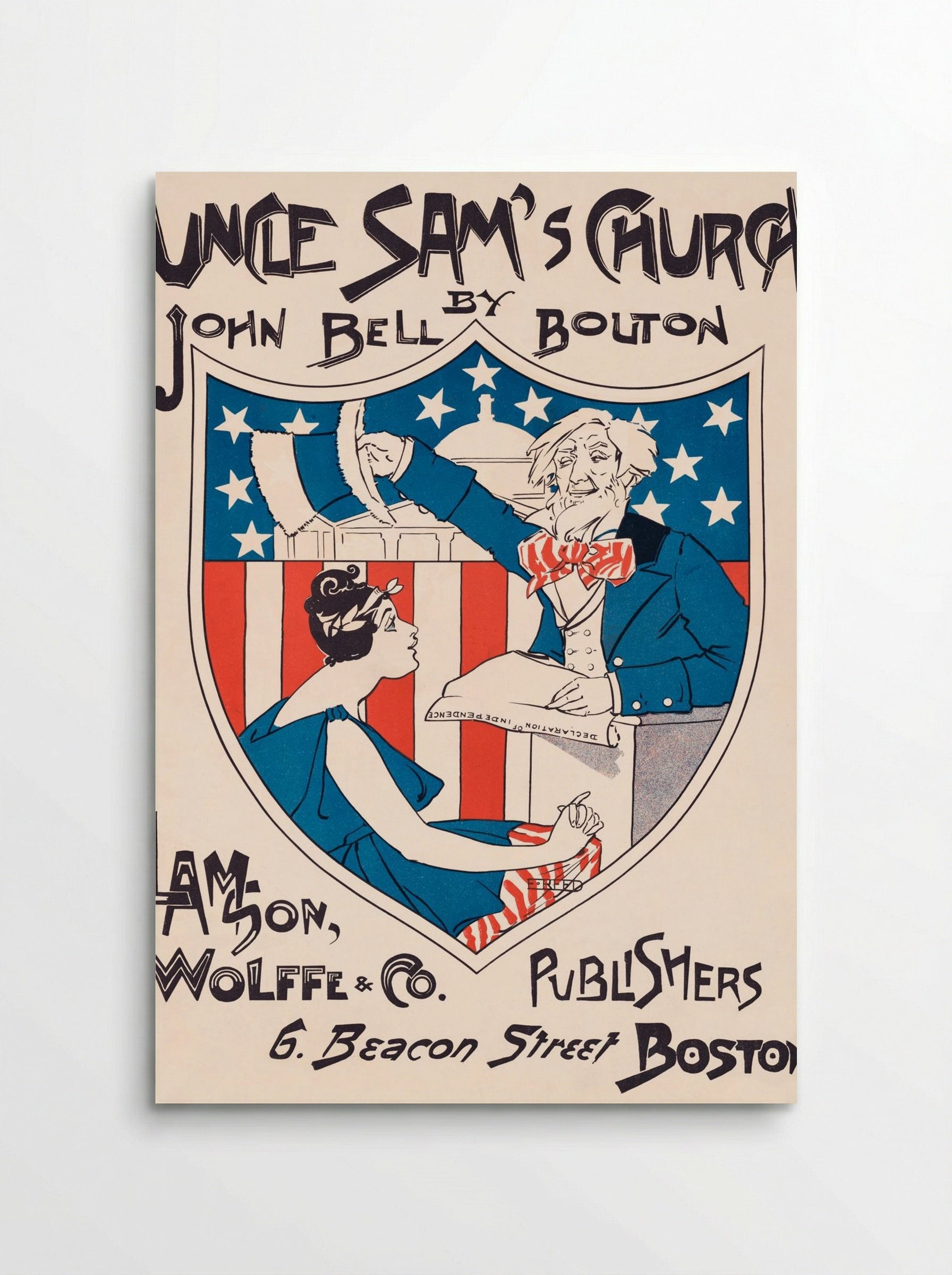 Uncle Sam's Church - Ethel Reed - Poster