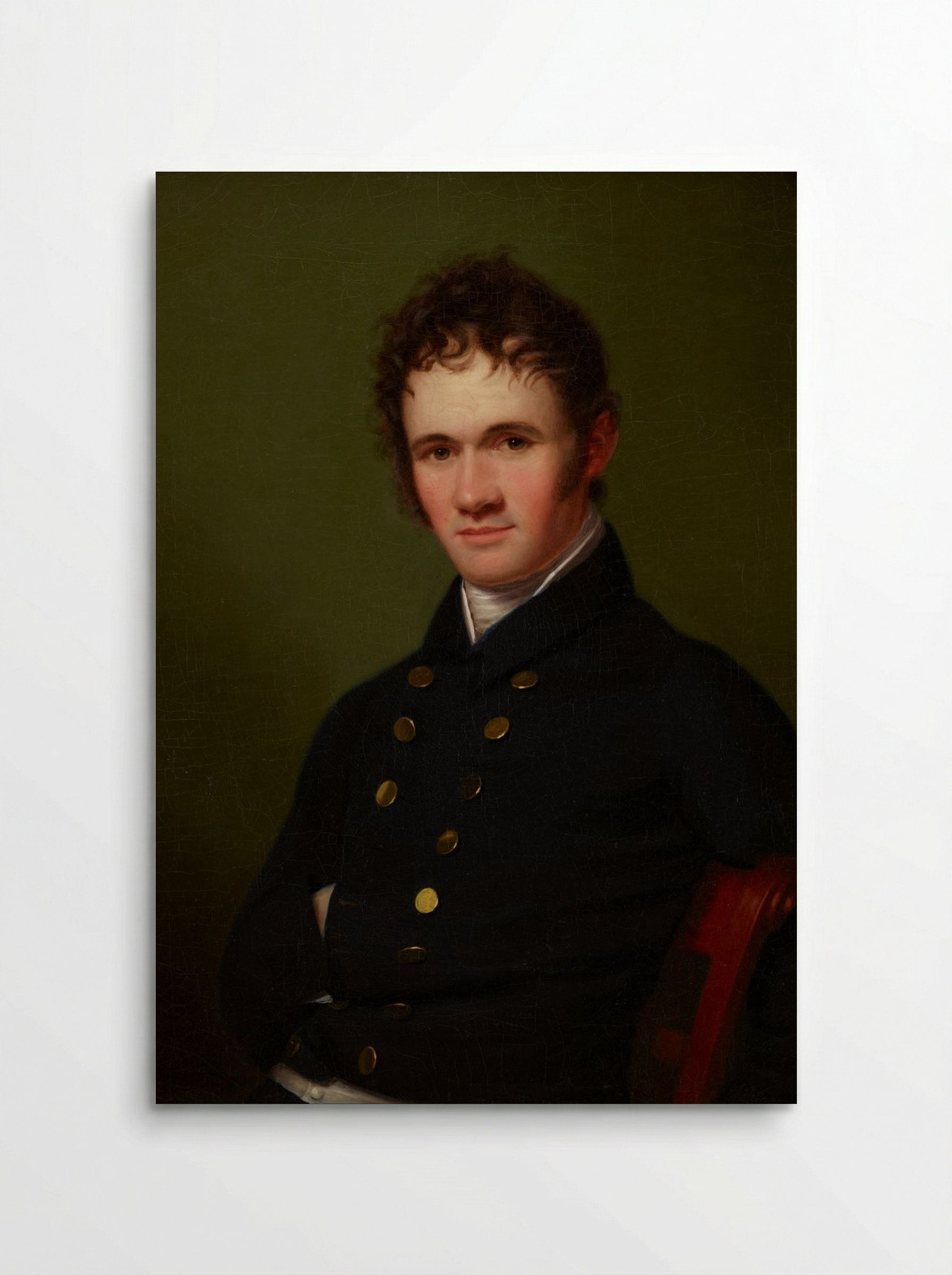 Portrait of a Man, Waist-Length, Seated - Fine Art Print - Poster