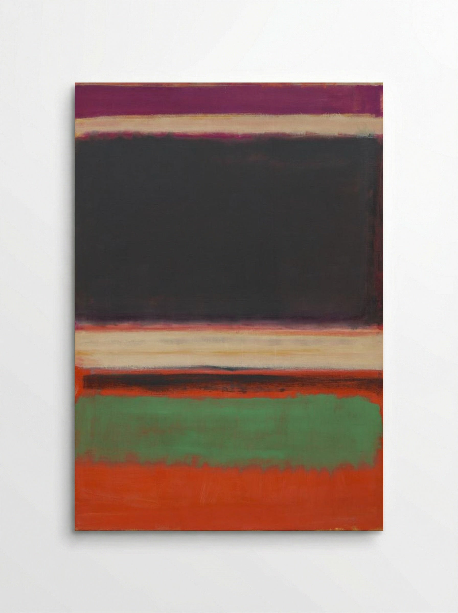 No. 3/No. 13 (Magenta, Black, Green on Orange) - Mark Rothko - Poster