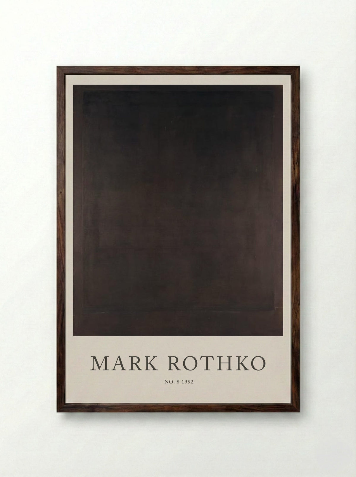 No. 8 - Mark Rothko - Framed Print Dark Wood