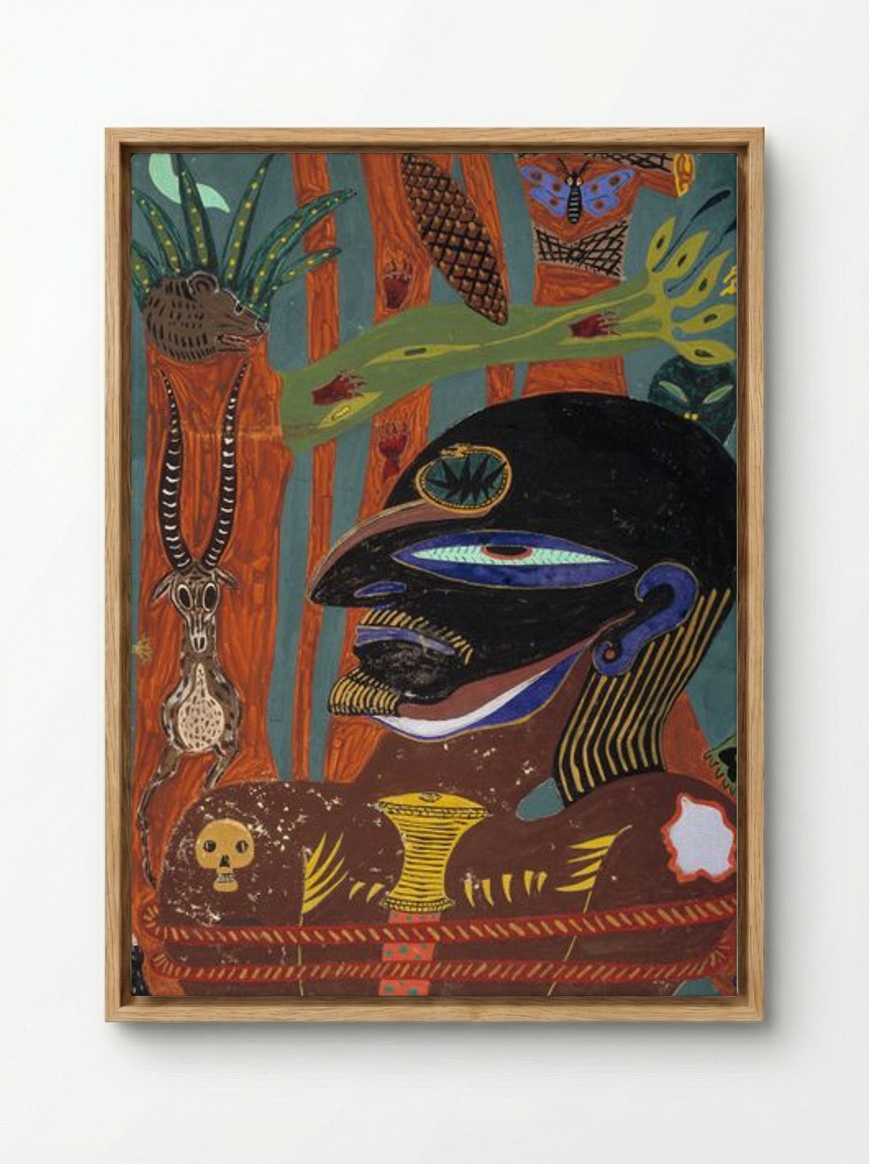 Eye of the Hunter - Edvard Petersen - Framed Canvas Wood