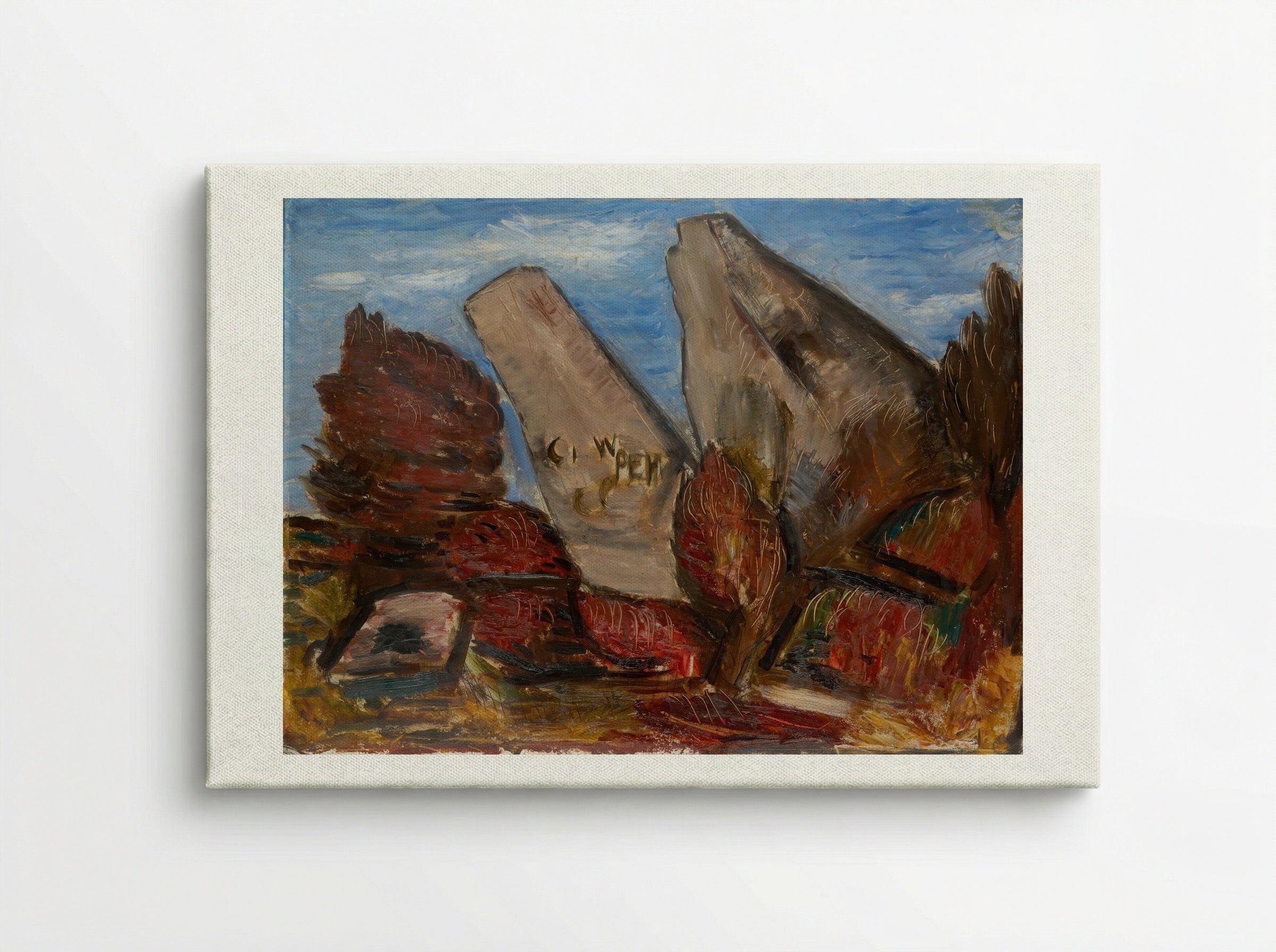 Whale's Jaw, Dogtown Common, Cape Ann, Massachusetts - Marsden Hartley - Canvas
