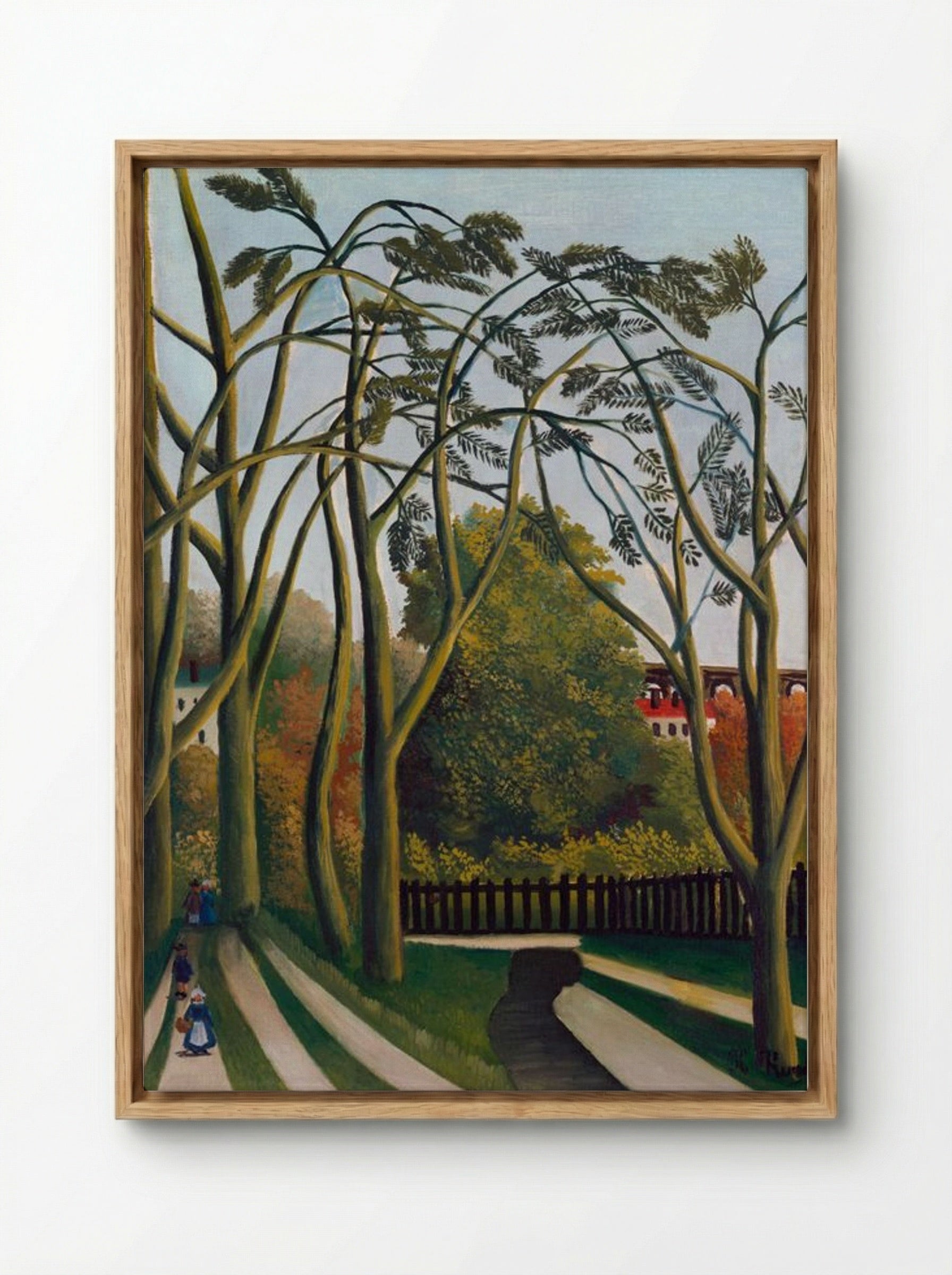 The Banks of the Bièvre near Bicêtre - Henri Rousseau - Framed Canvas Wood
