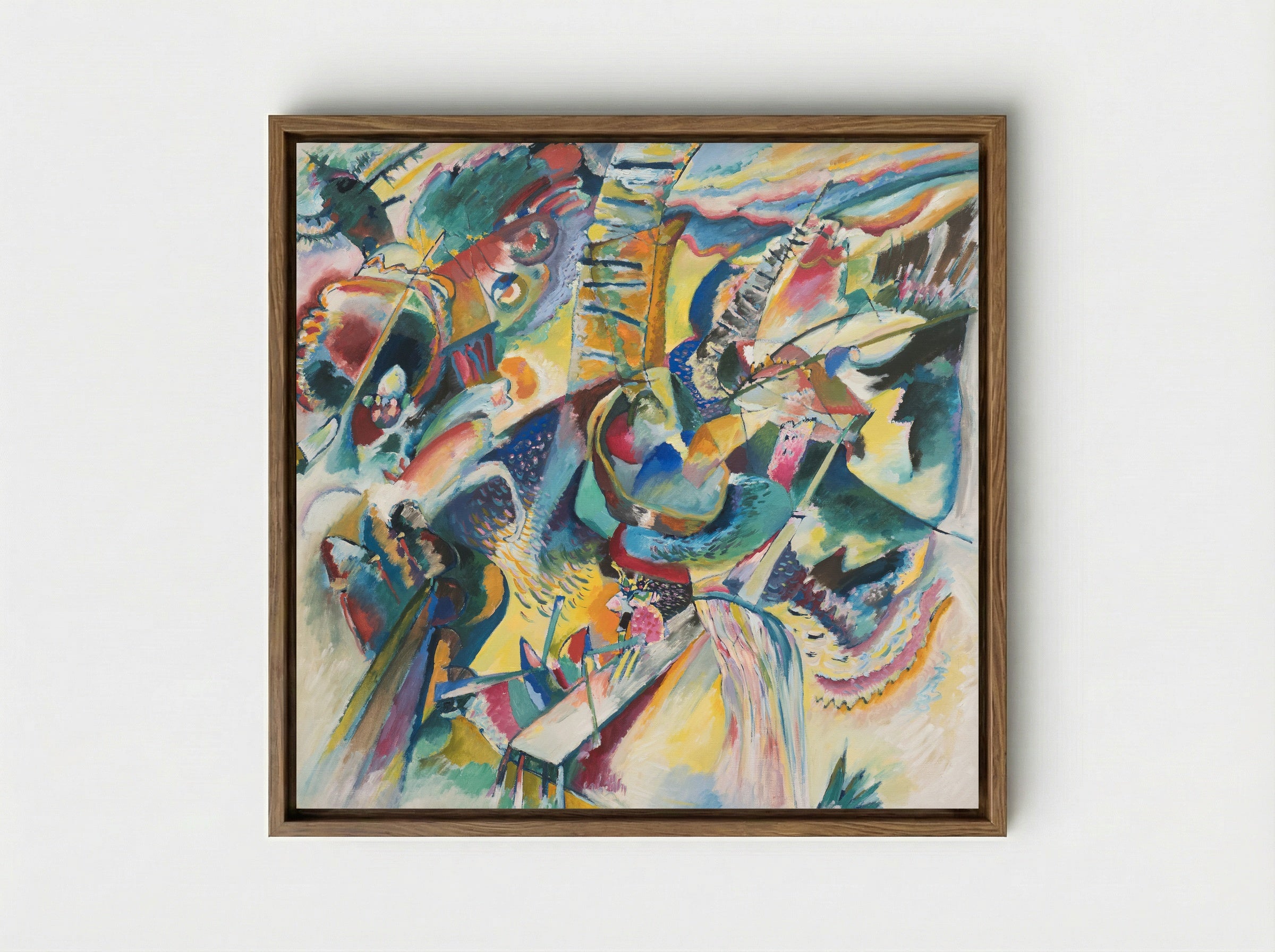Improvisation Gorge - Wassily Kandinsky - Framed Canvas Wood