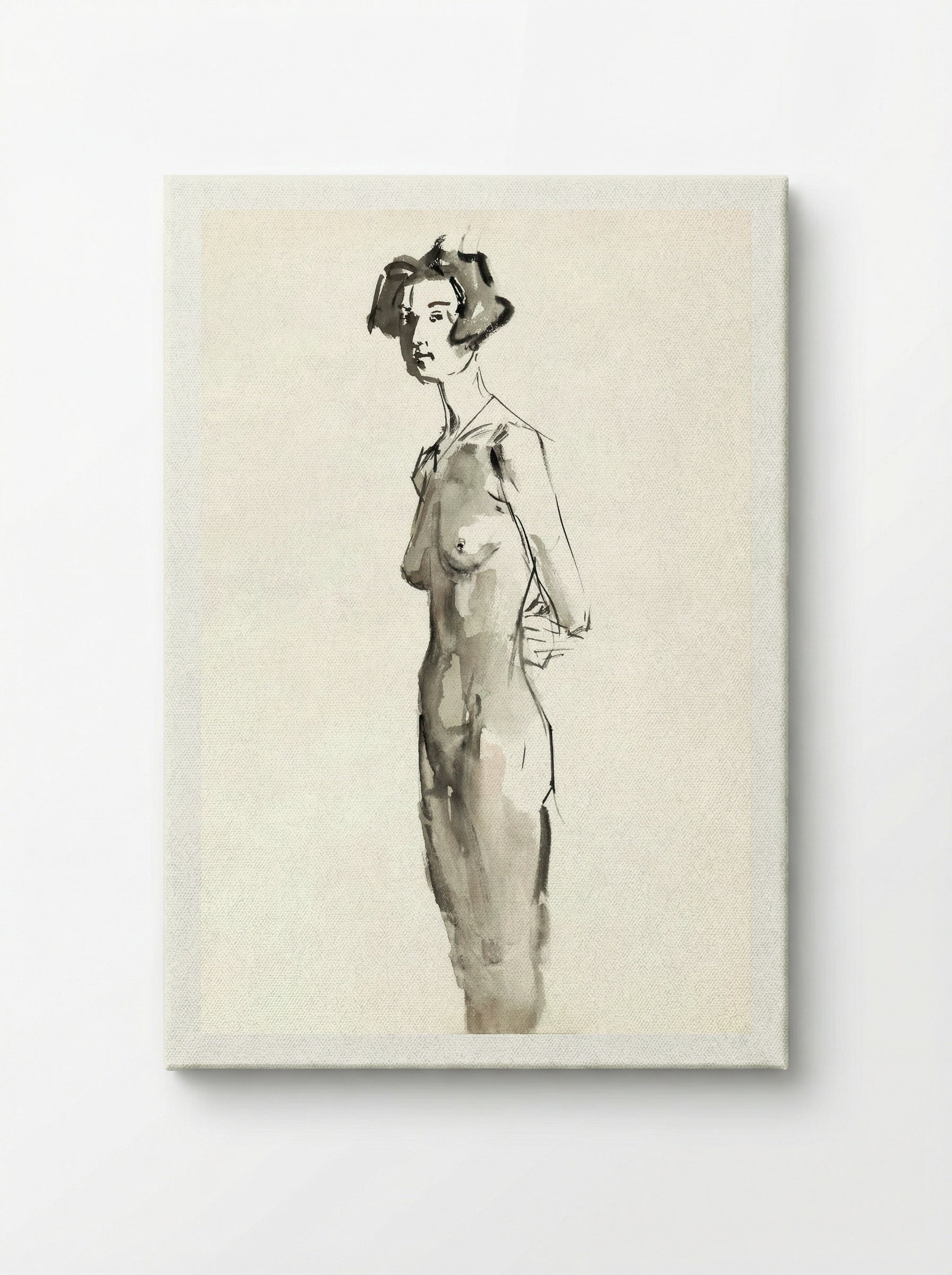 Standing Female Nude - Isaac Israels - Canvas
