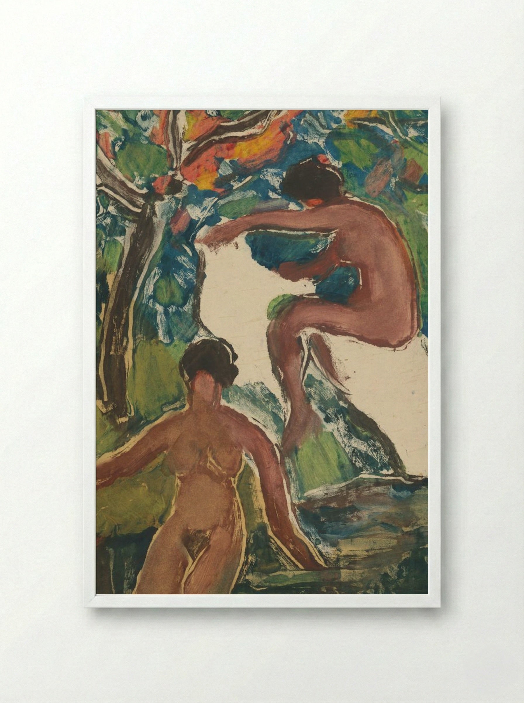 Swimming - Zolo Palugyay - Framed Print White