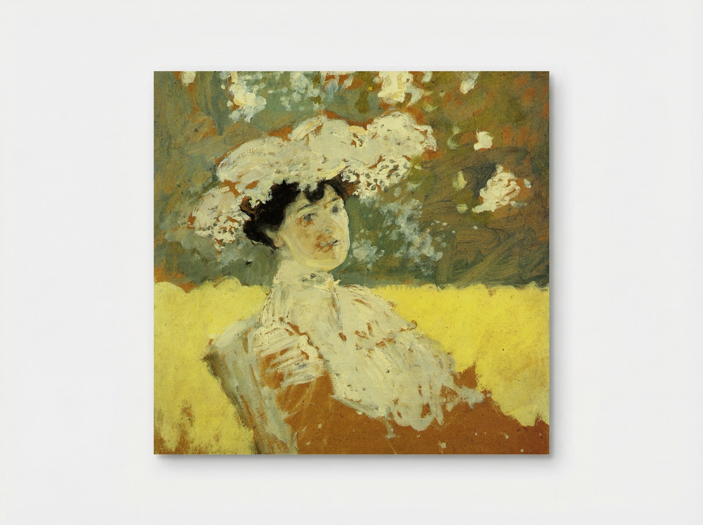 Woman with a Hat - Pierre-Auguste Renoir - Poster