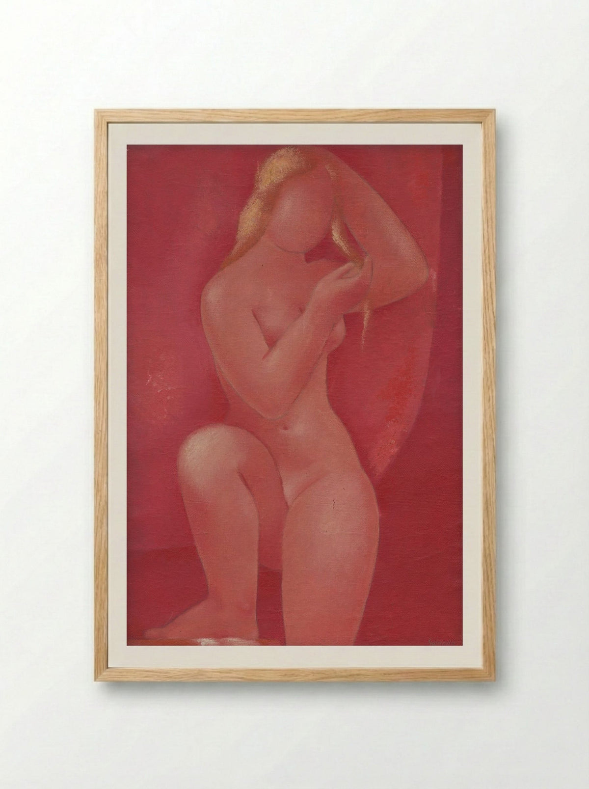 After a Bath - Mikuláš Galanda - Framed Print Wood