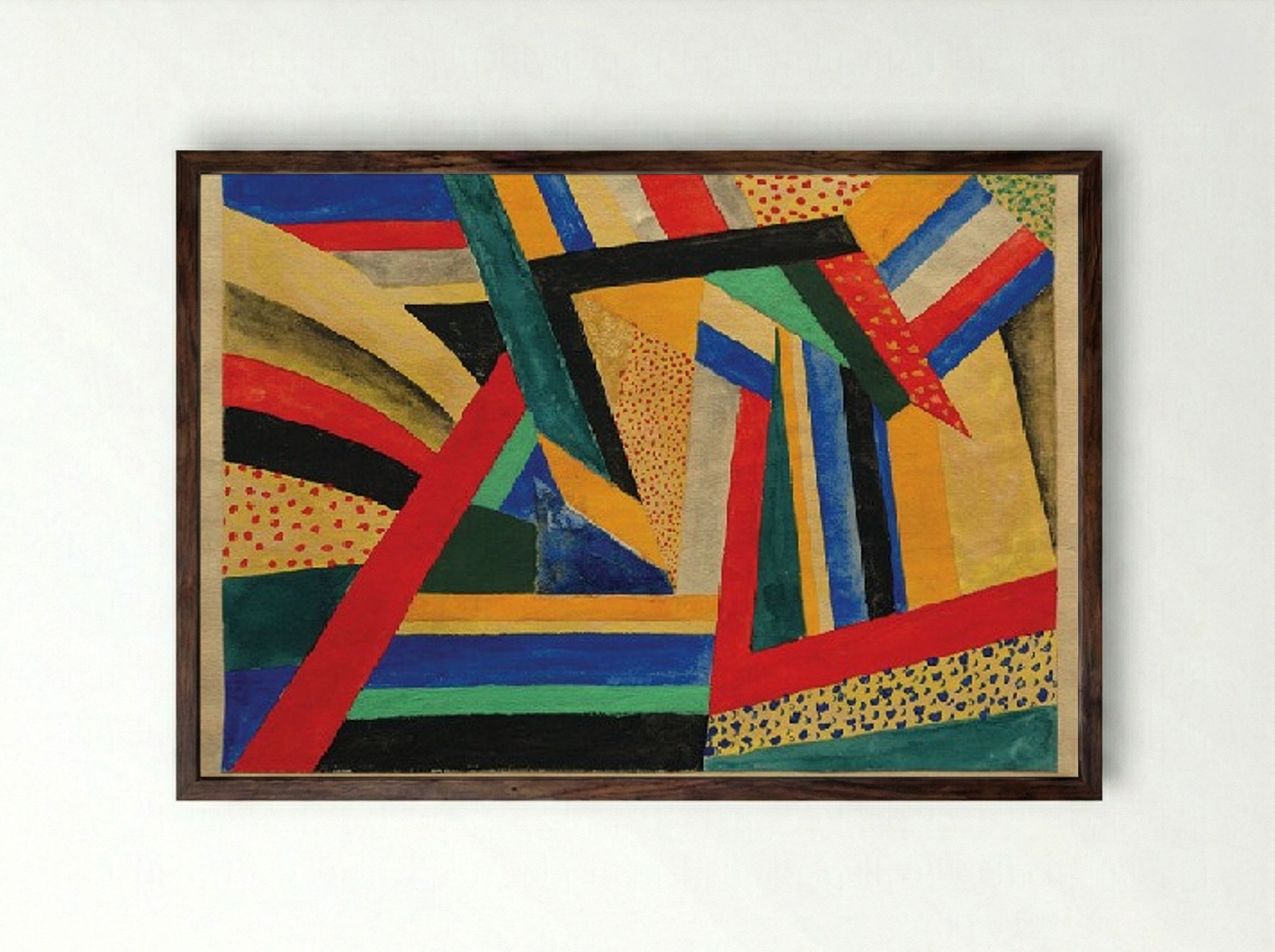 Lands - László Moholy-Nagy - Framed Print Dark Wood