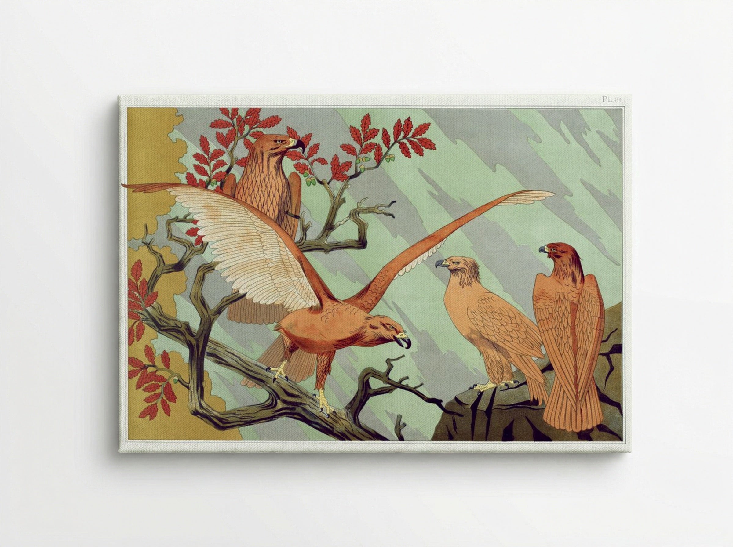 Aigles (Eagles) from L'animal dans la décoration - Maurice Pillard Verneuil - Canvas