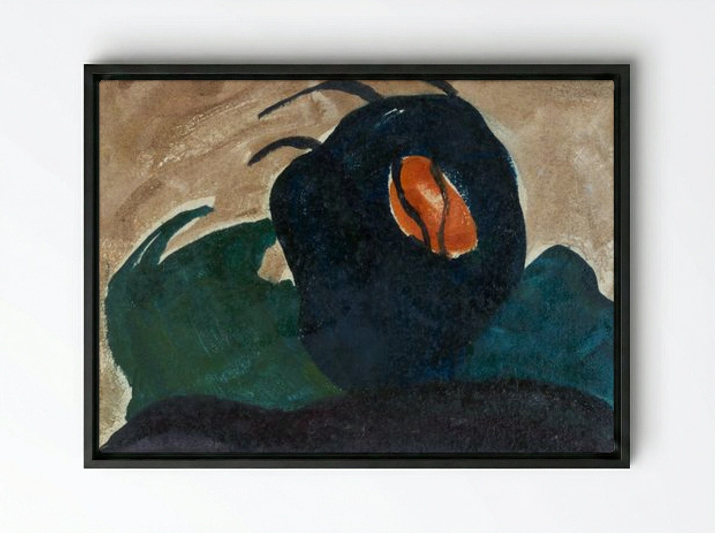 Sun Through Tree I - Arthur Dove - Framed Canvas Black