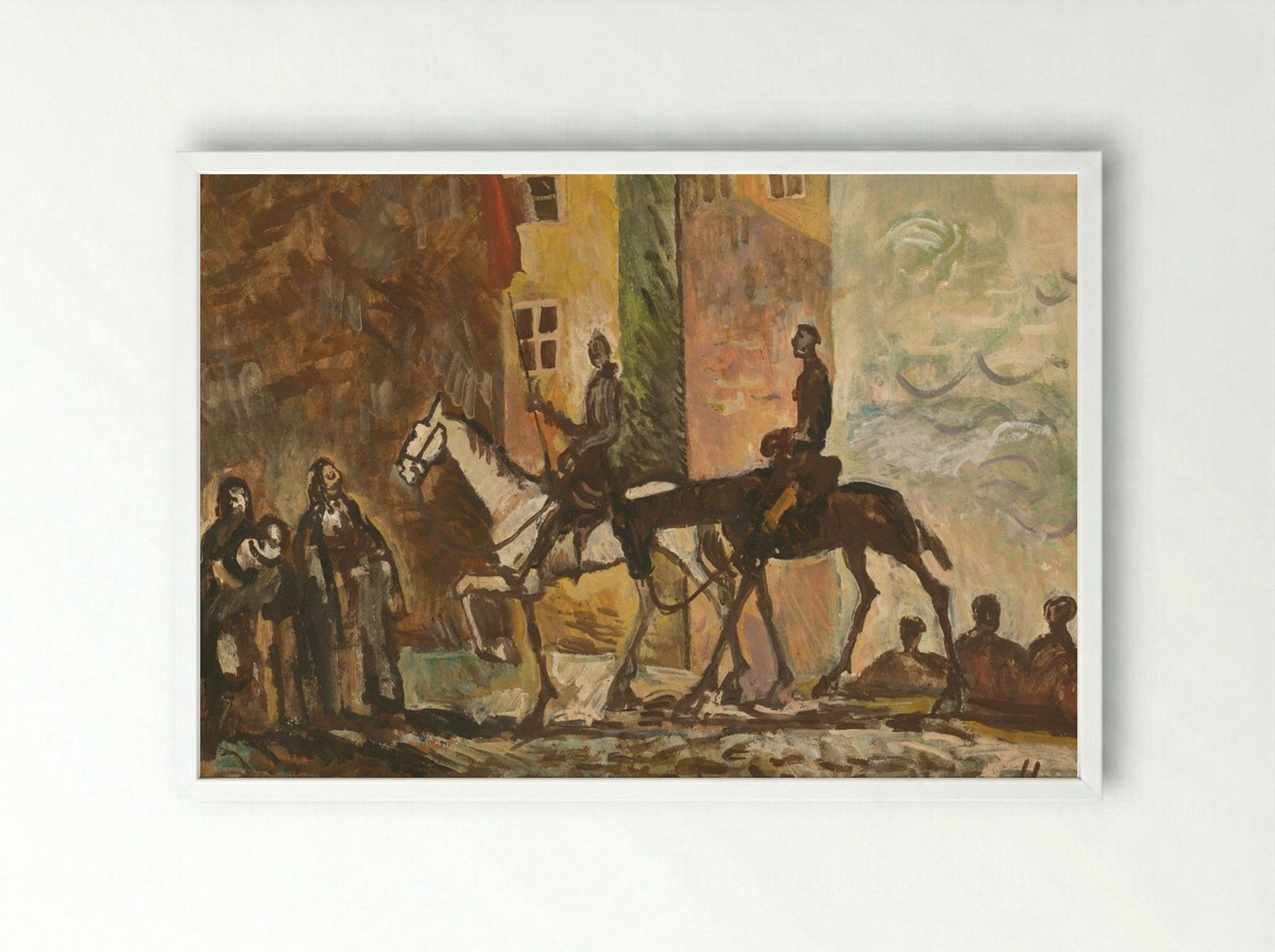 Victorious Return - Cyprián Majerník - Framed Print White