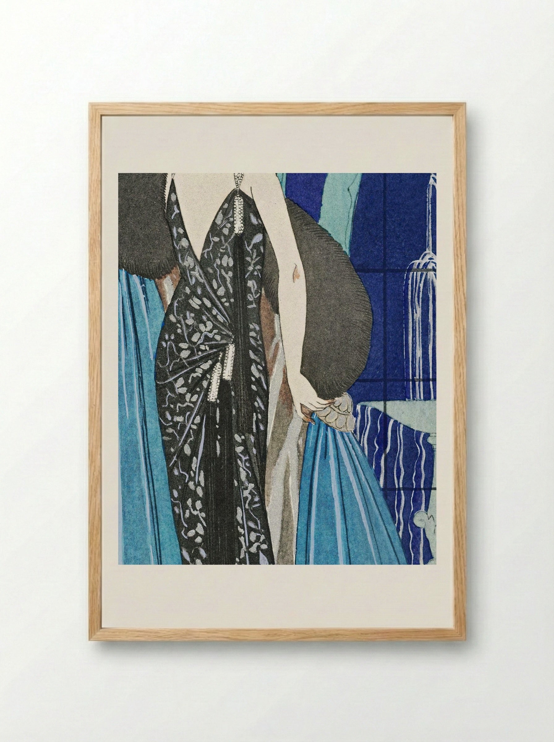 Alcyone, Robe et Manteau du Soir, de Worth - George Barbier - Framed Print Wood