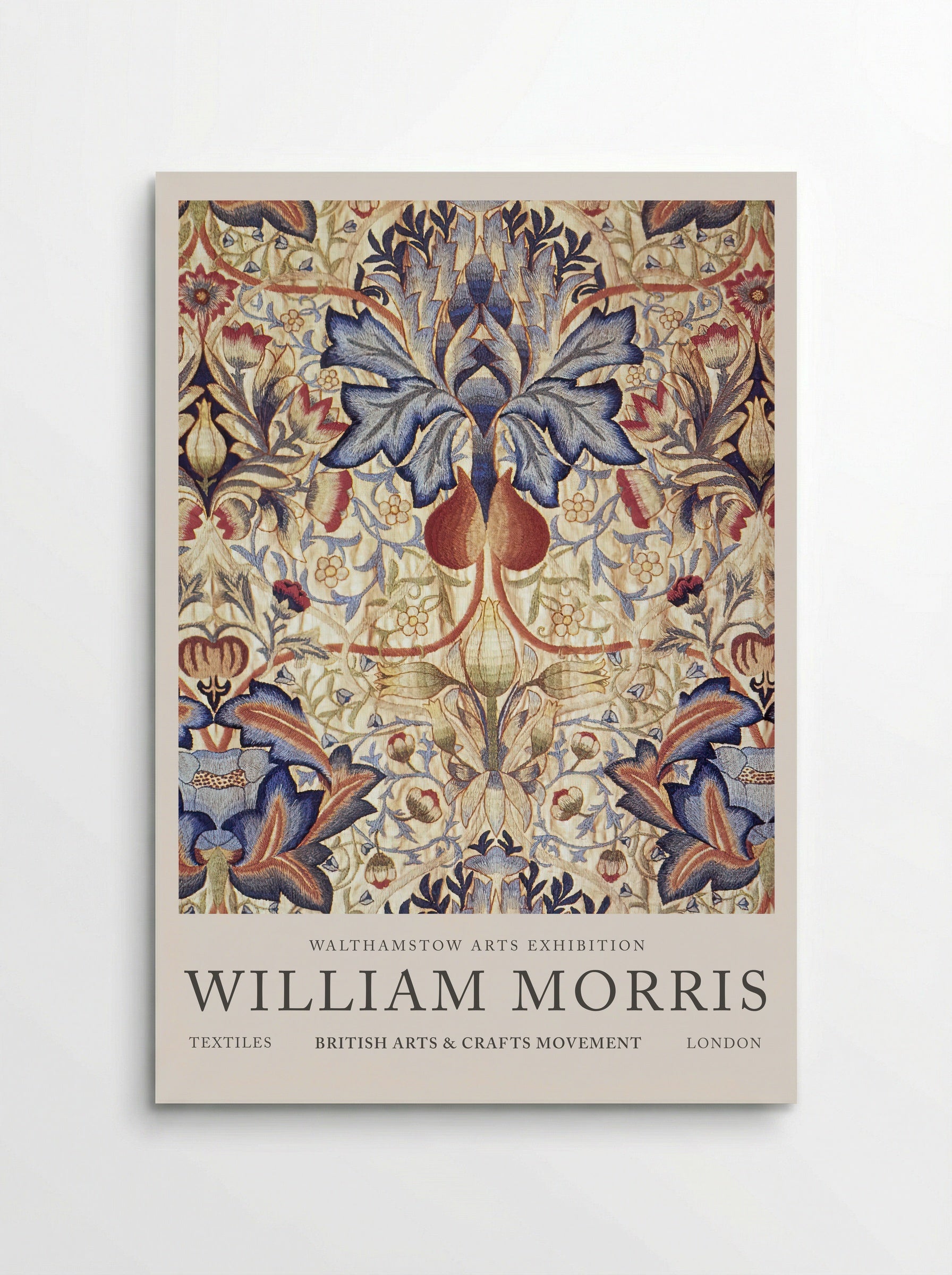 Acanthus Embroidered Panel - William Morris - Poster