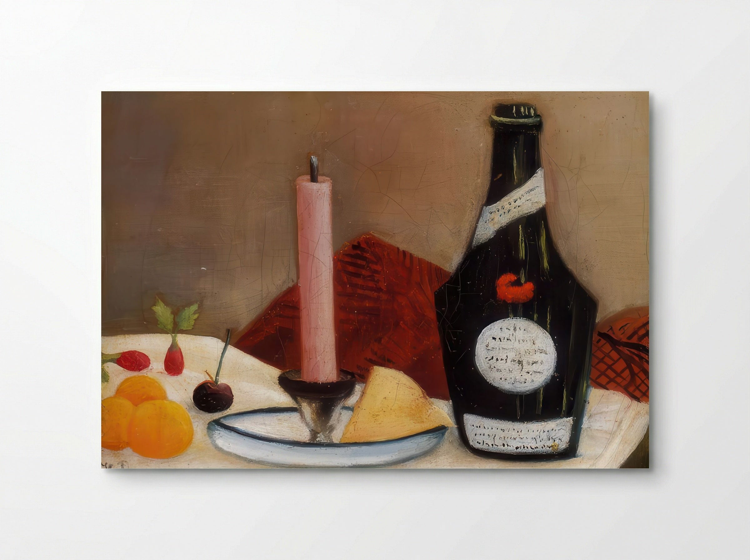 The Pink Candle by Henri Rousseau – Naïve Art Still Life Print - Poster