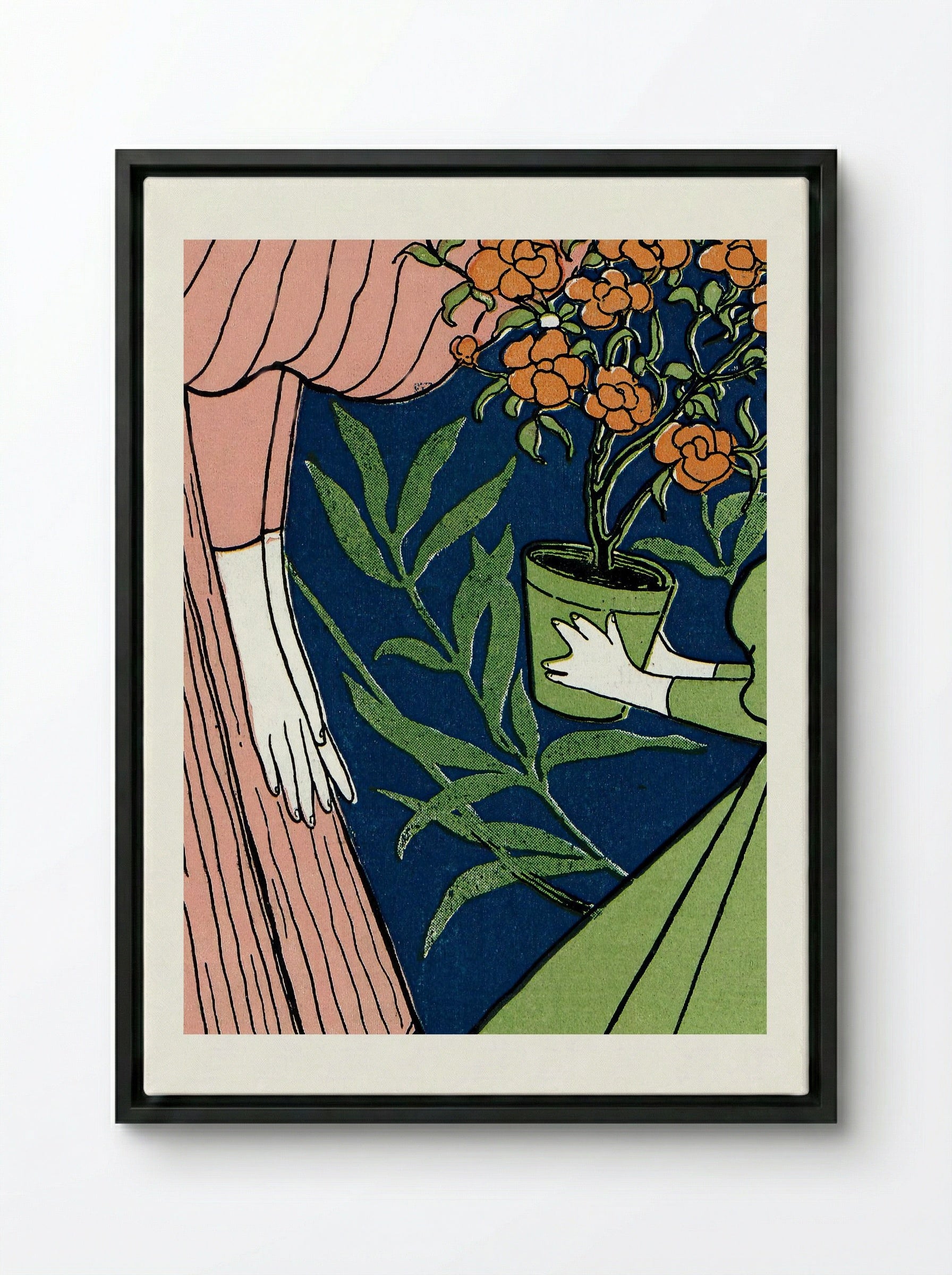 Jugend, Issue No. 40 - Josef Rudolf Witzel - Framed Canvas Black