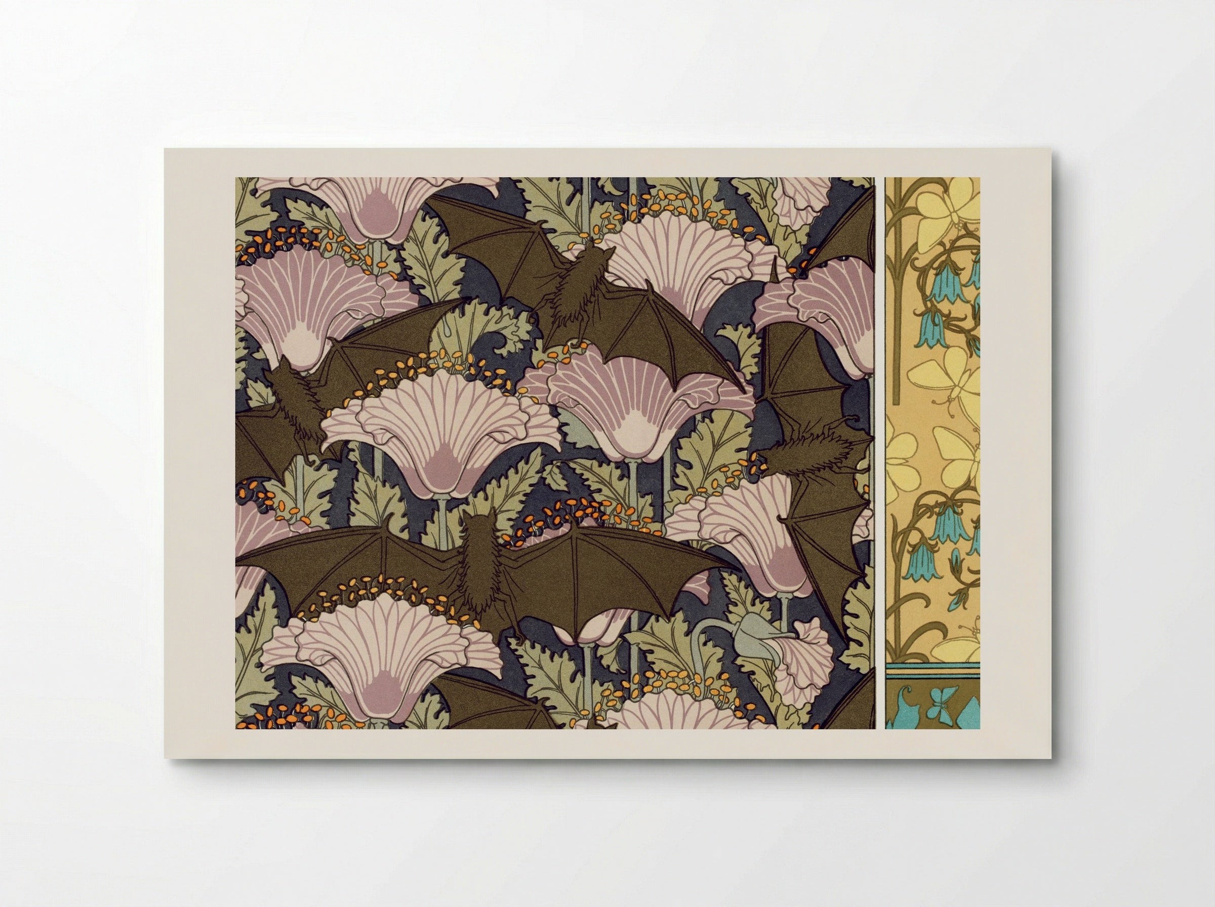 Chauves-souris et Pavots; Papillons et Campanules - Maurice Pillard Verneuil - Poster