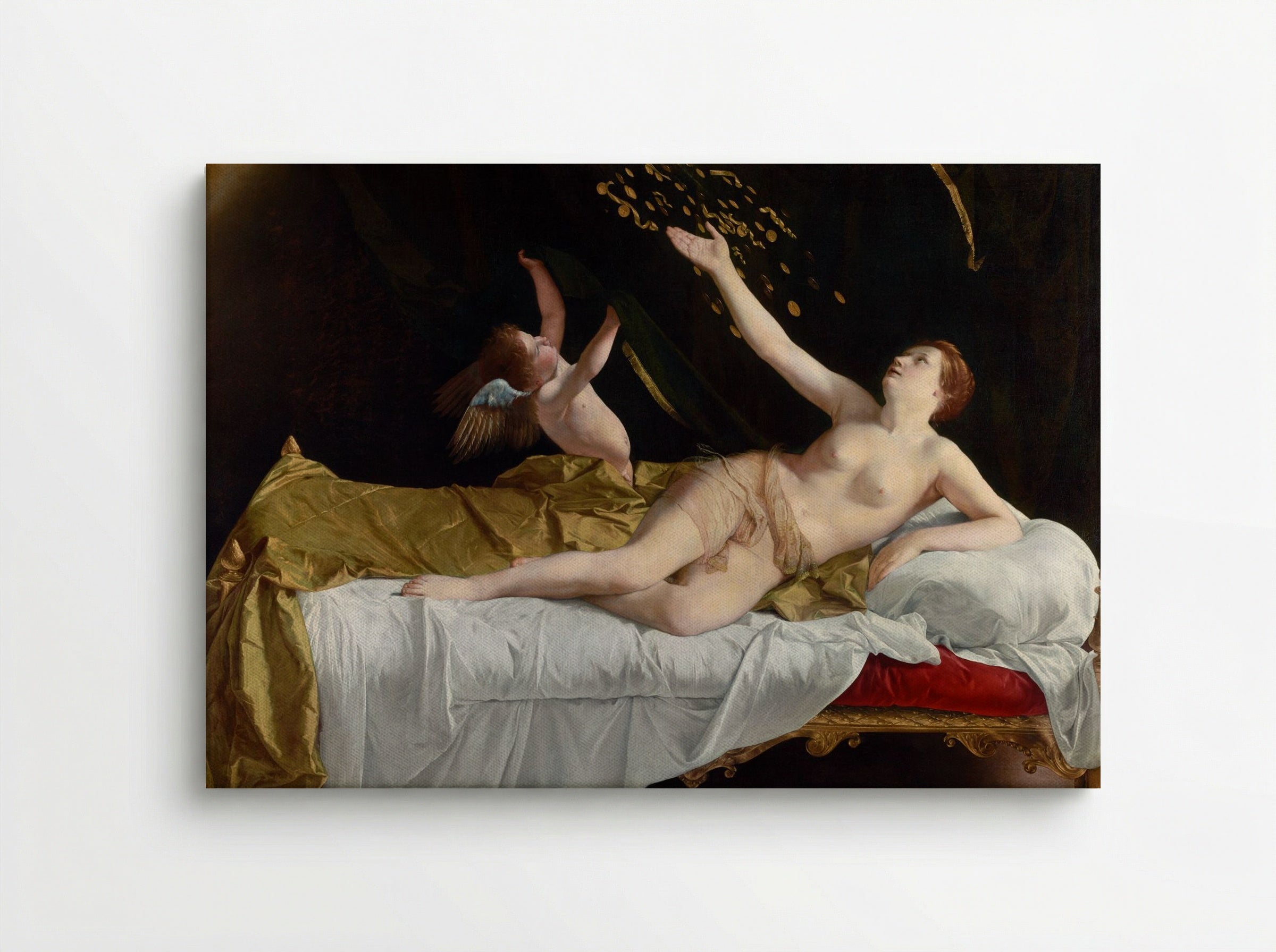 Danaë and the Shower of Gold - Orazio Gentileschi - Canvas