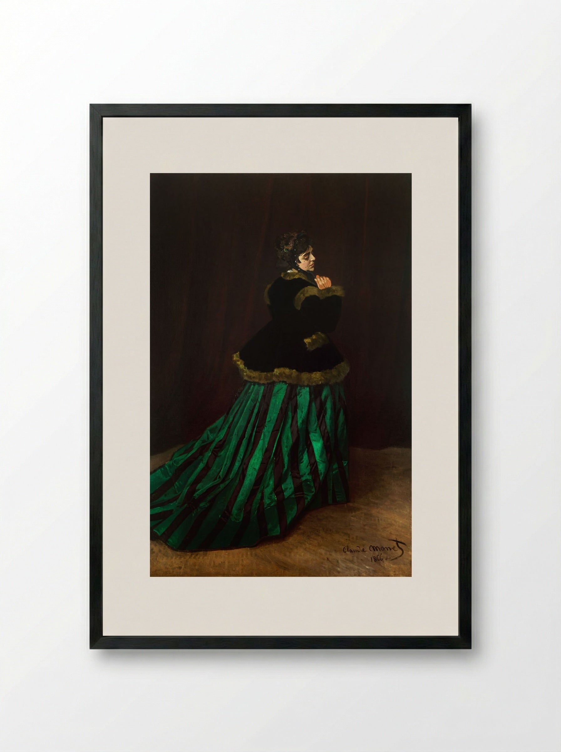 Camille - Claude Monet - Framed Print Black