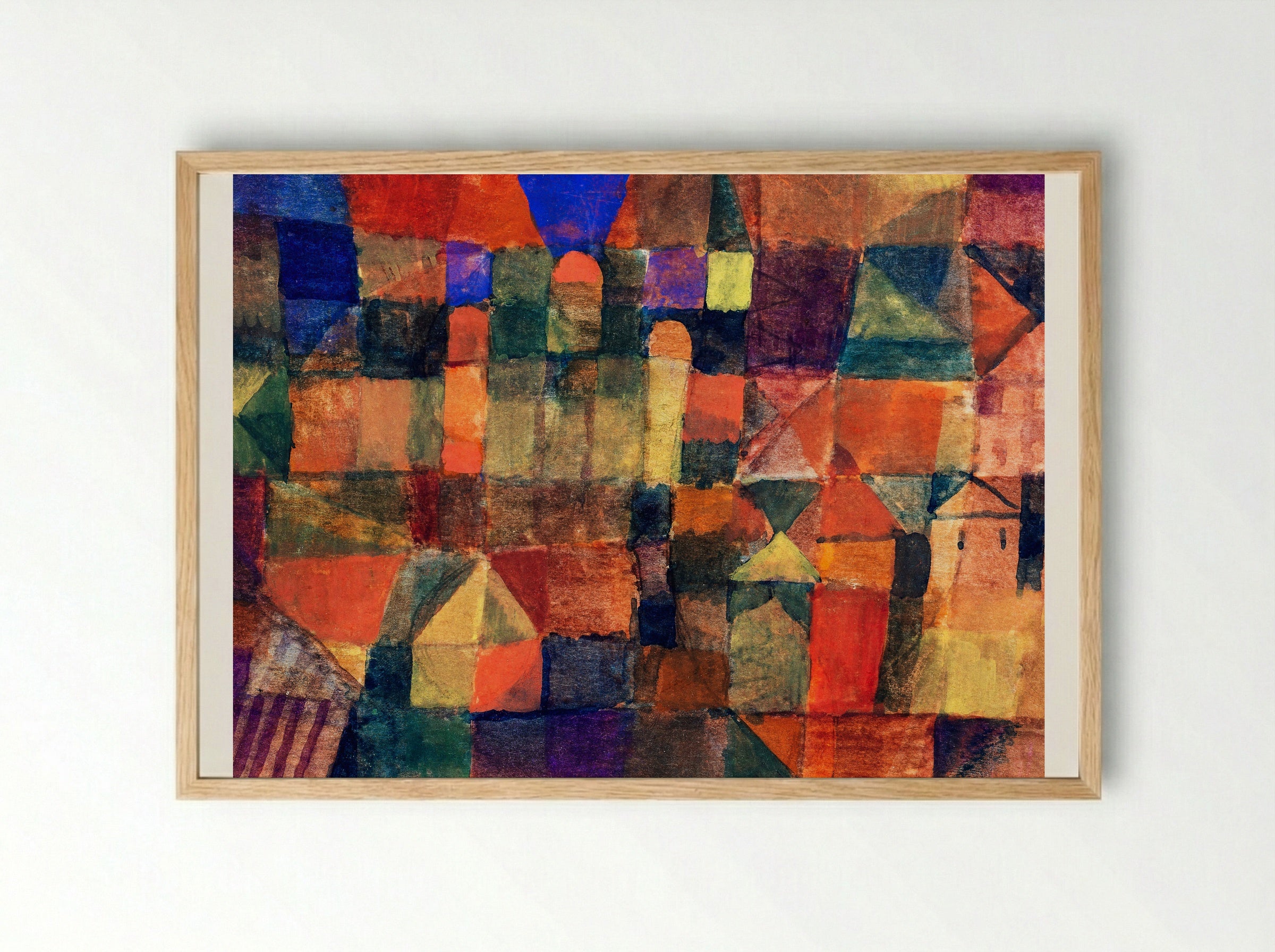 City with the Three Domes - Paul Klee - Framed Print Wood