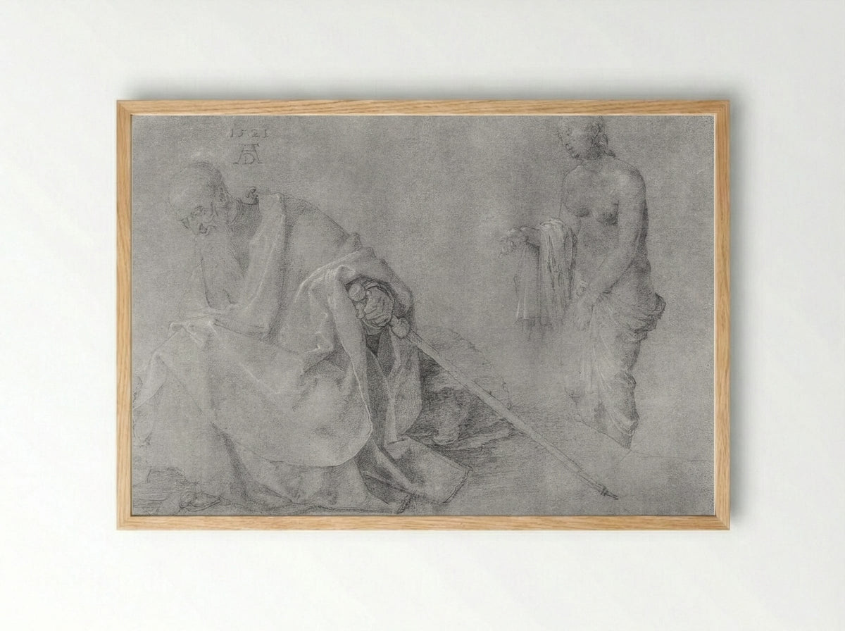 The Temptation of St. Anthony - Albrecht Dürer - Framed Print Wood