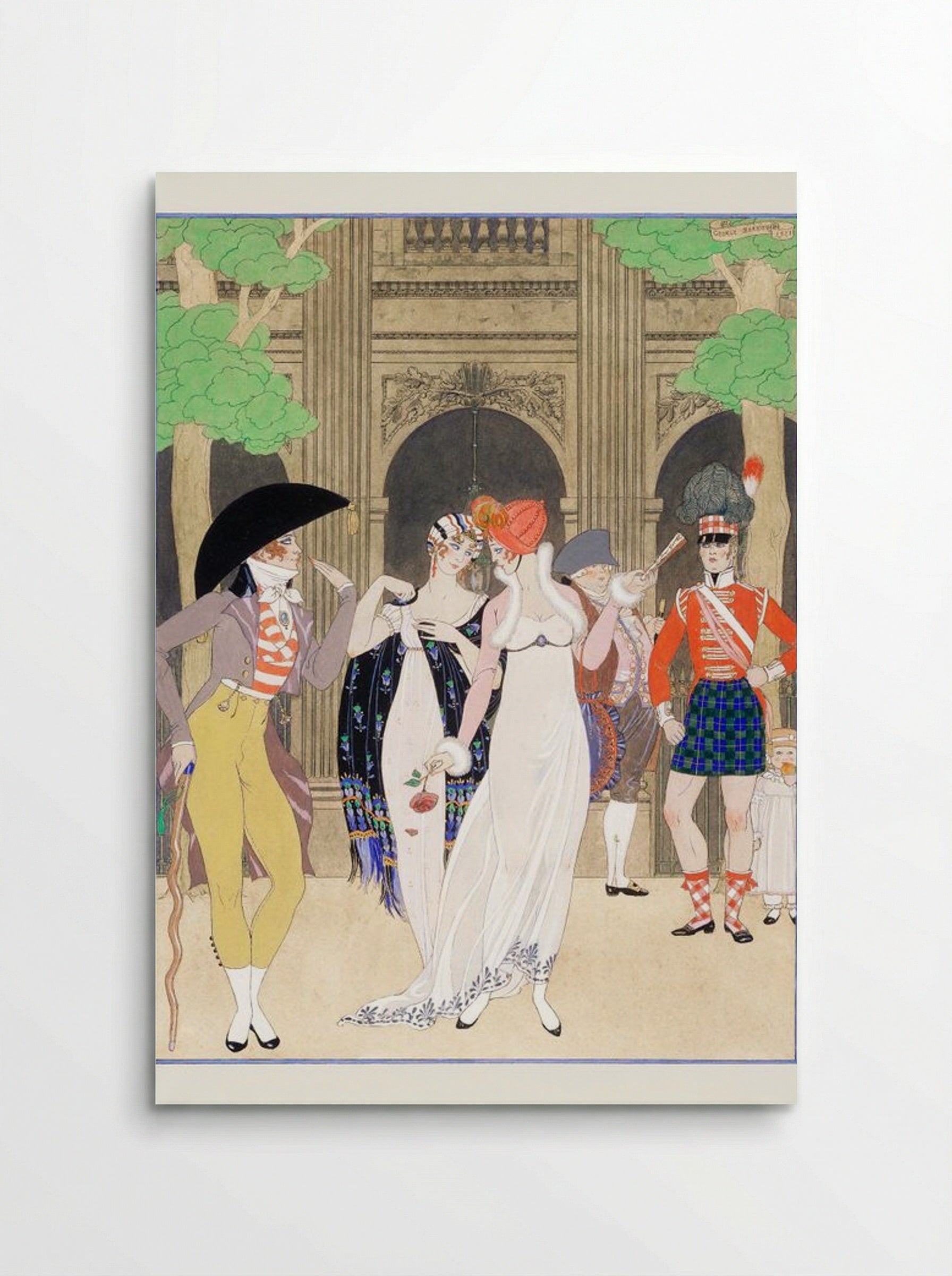 La Merveilleuse au Palais Royal - George Barbier - Poster