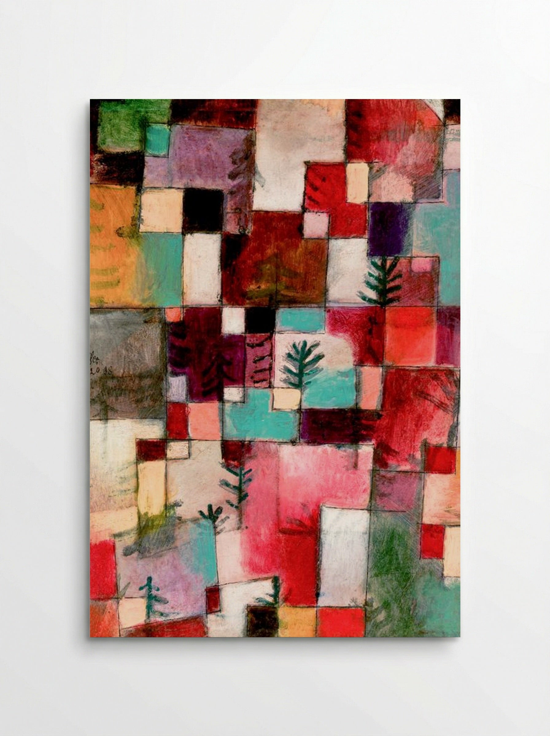 Red, Green and Violet-Yellow Rhythms - Paul Klee - Poster