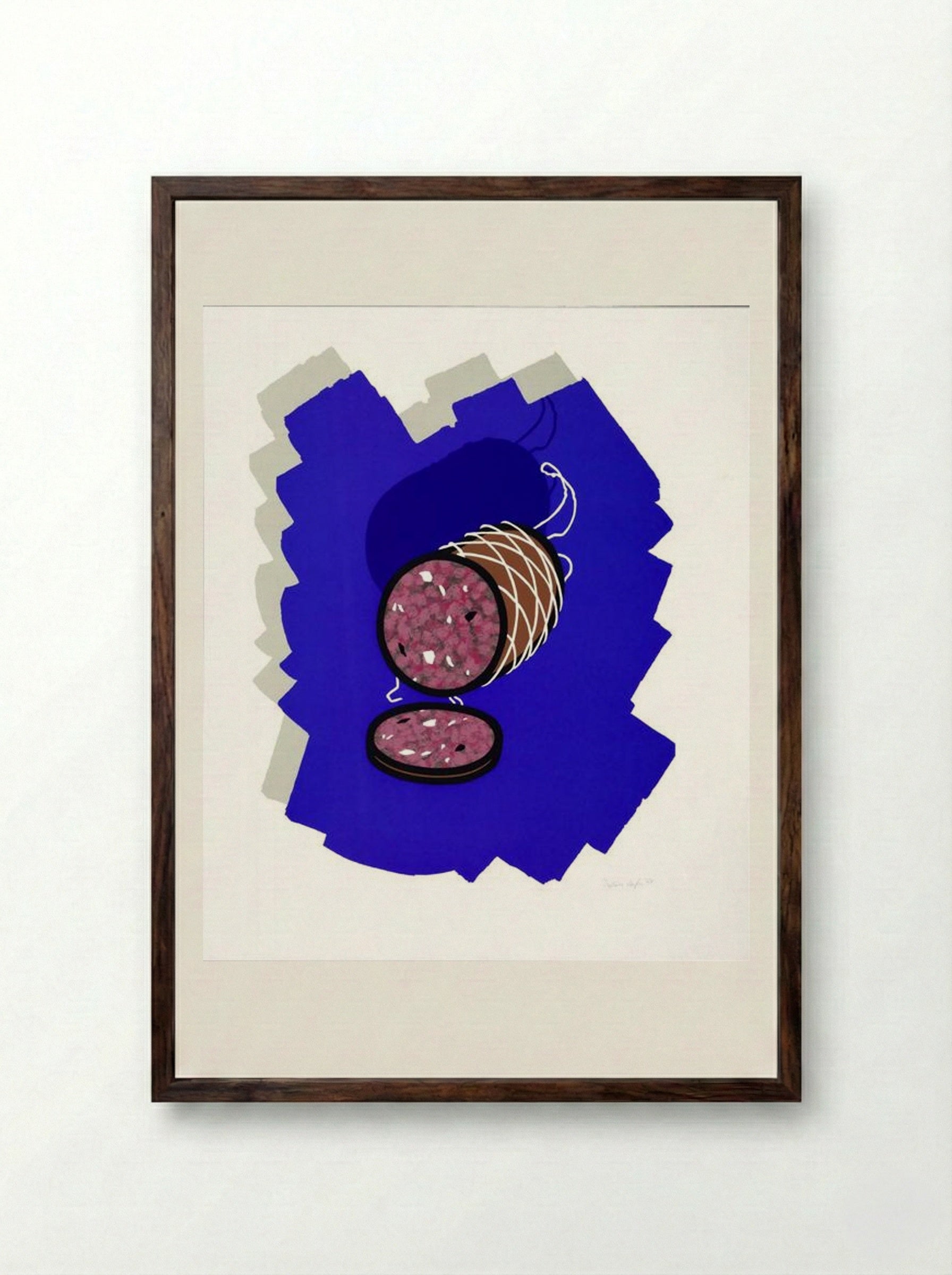 Big Sausage - Patrick Caulfield - Framed Print Dark Wood