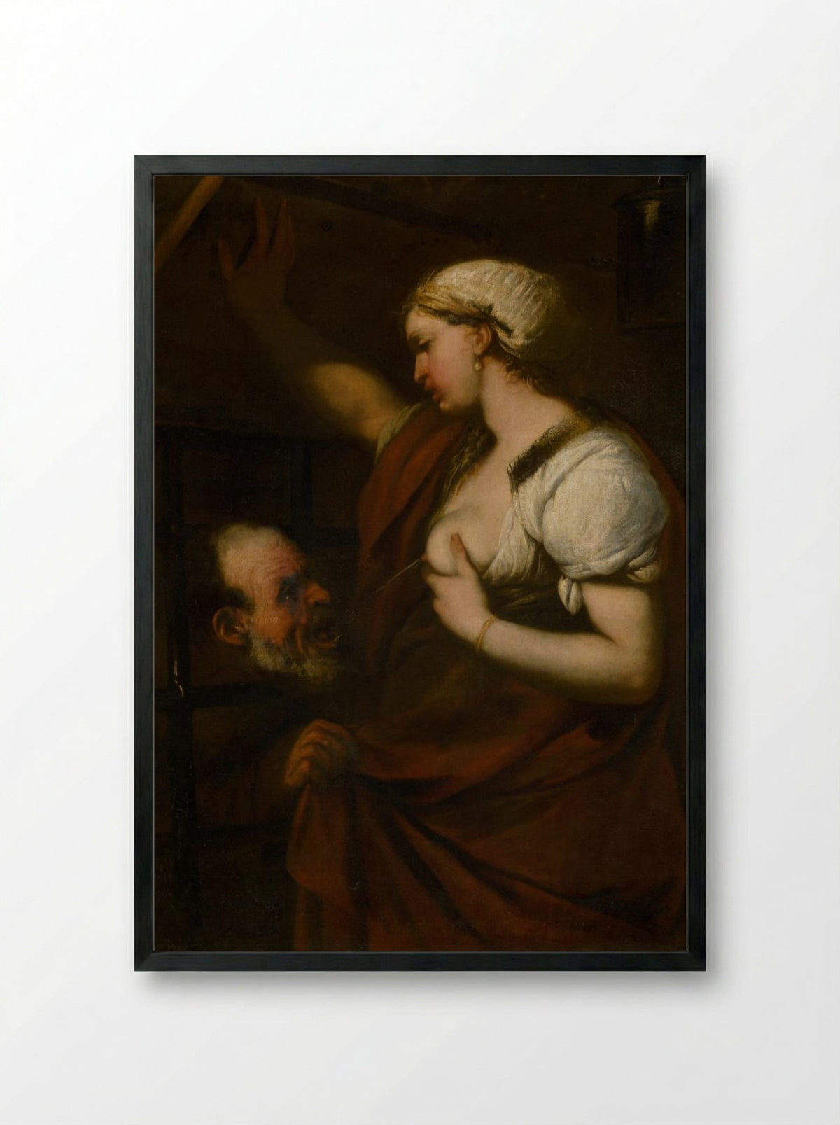 Roman Charity (Cimon and Pero) - Peter Paul Rubens - Framed Print Black