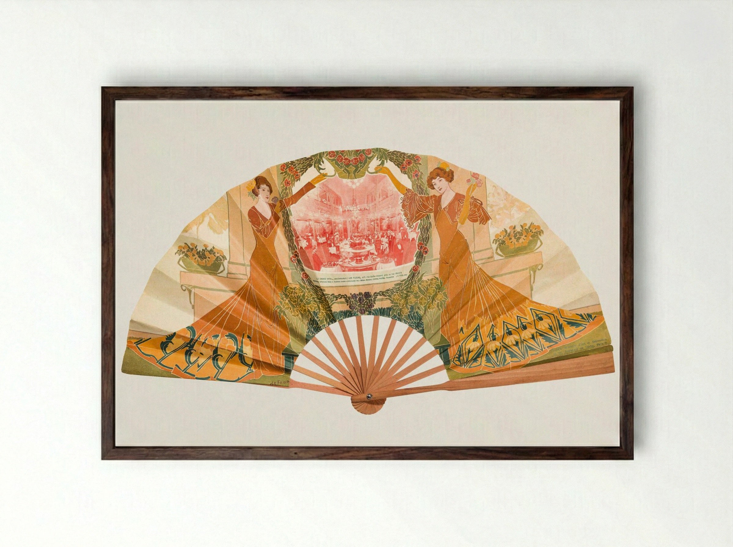 The Grand Vatel - Georges de Feure - Framed Print Dark Wood