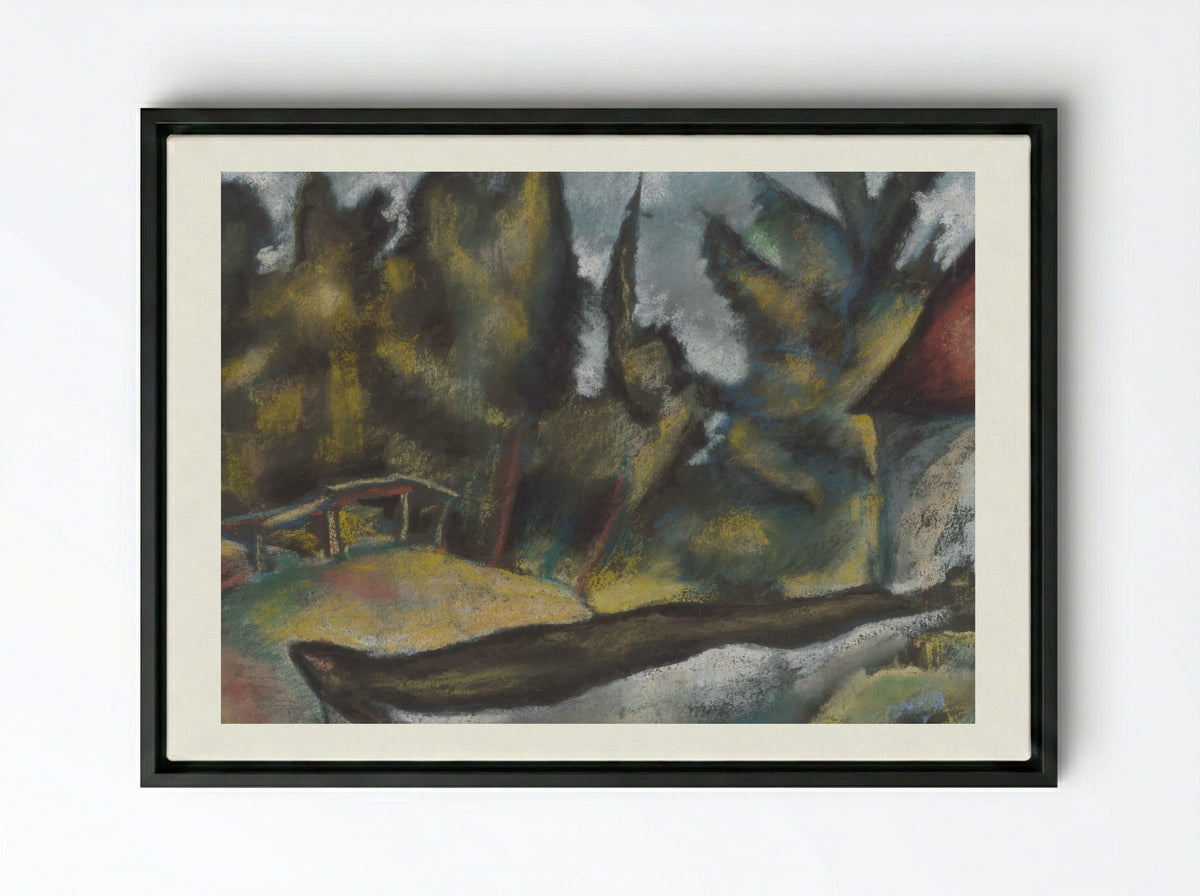 Kosice Calvary - Konstantin Bauer - Framed Canvas Black