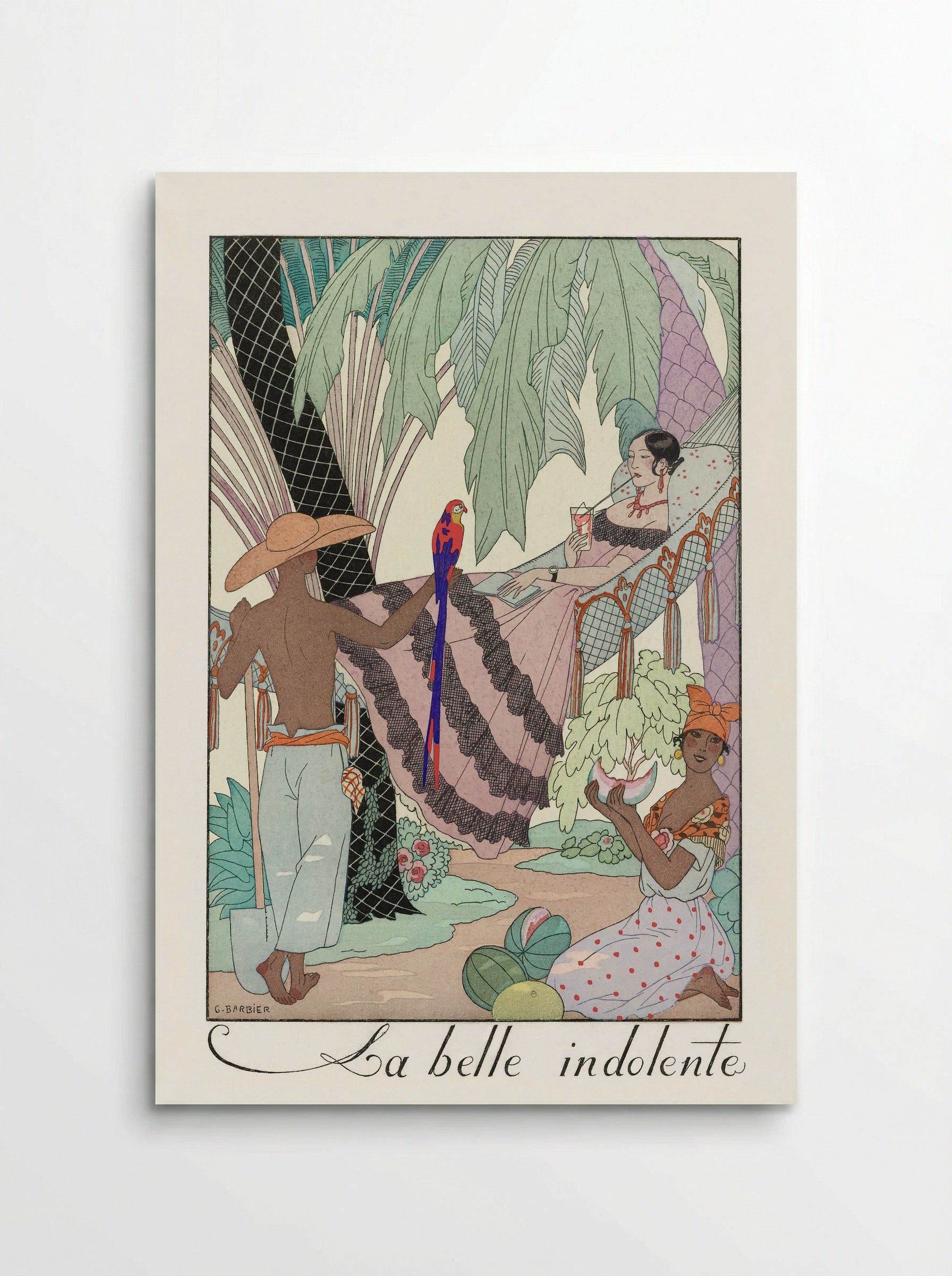 La Belle Indolente - George Barbier - Poster