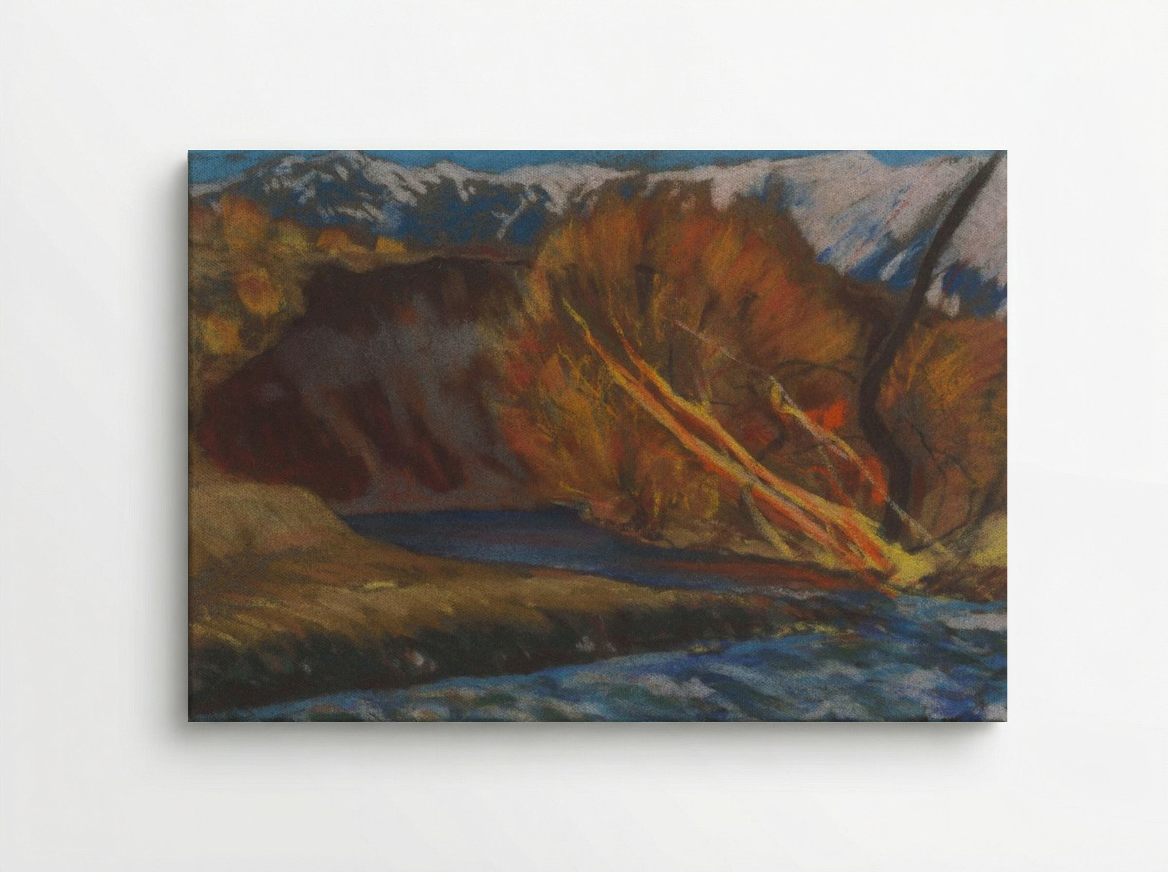 Autumn Mood by the River in the Valley - Zolo Palugyay - Canvas