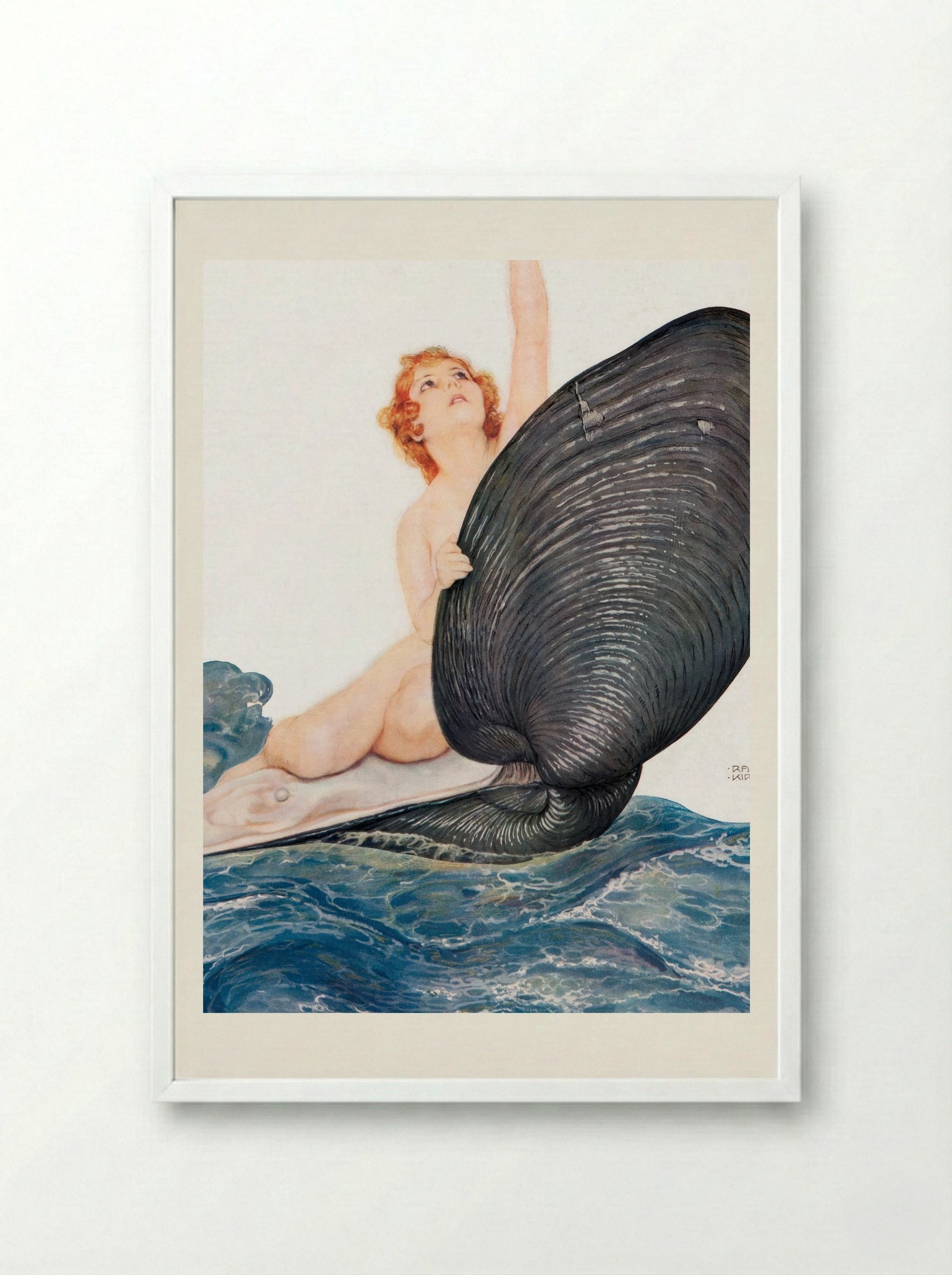 Vive la France - Raphael Kirchner - Framed Print White