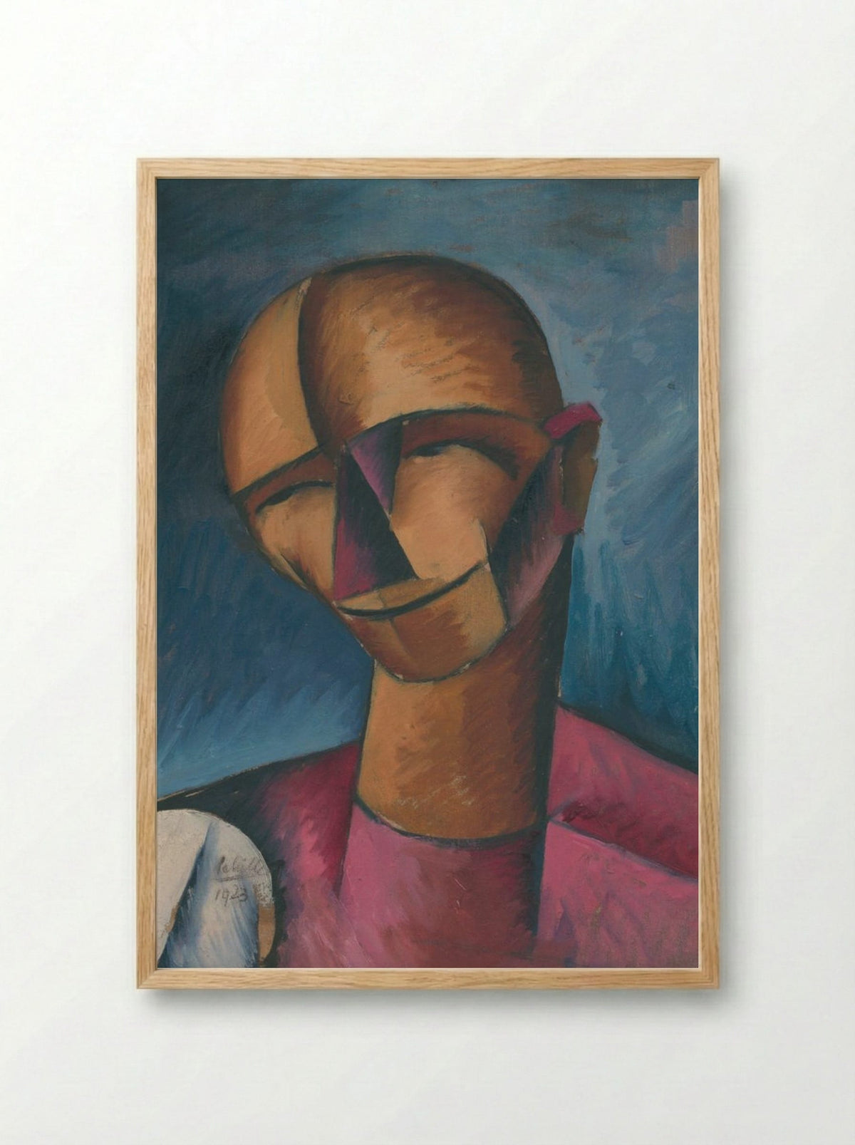 A Man's Head - Schiller Geyser - Framed Print Wood