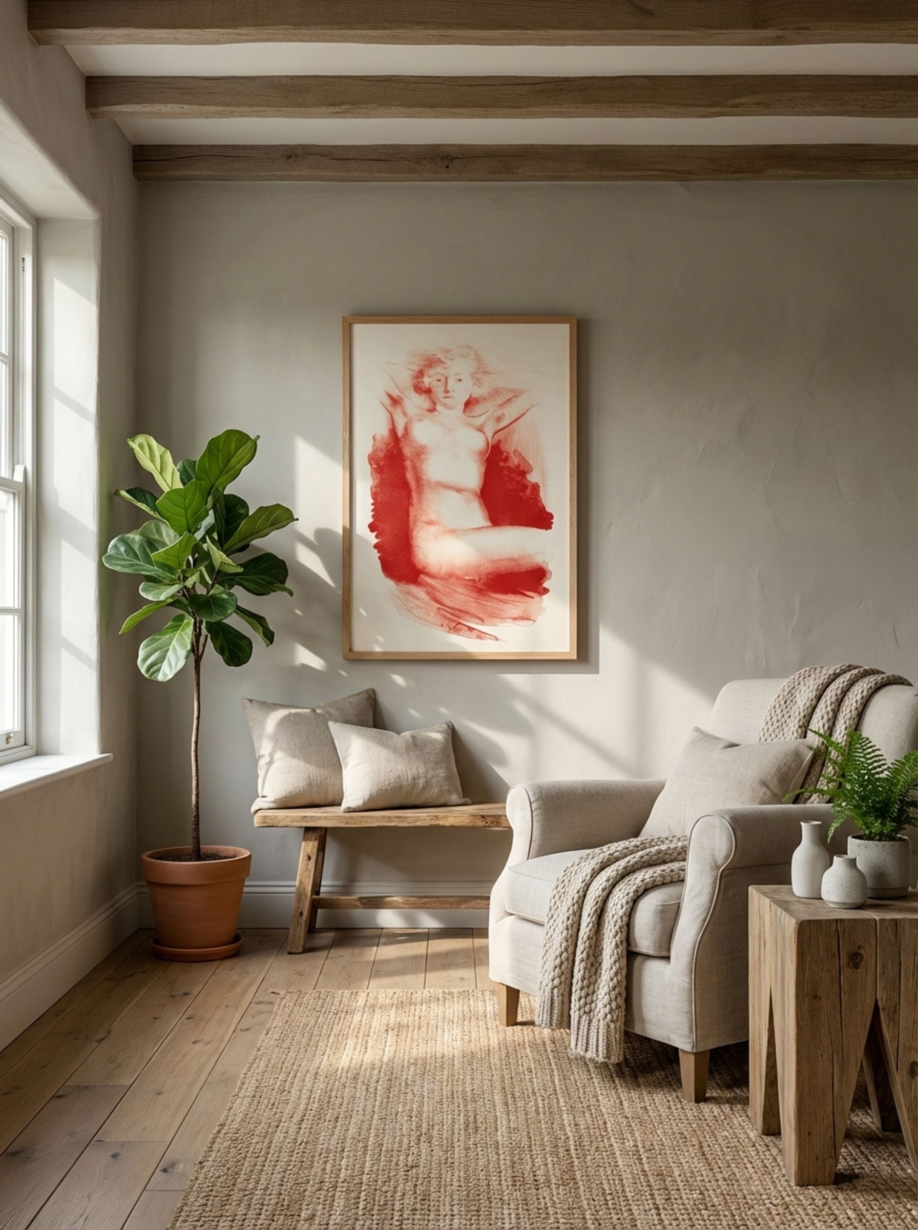 Zittende naakte vrouw (Seated Nude) - Huib Luns - Lifestyle