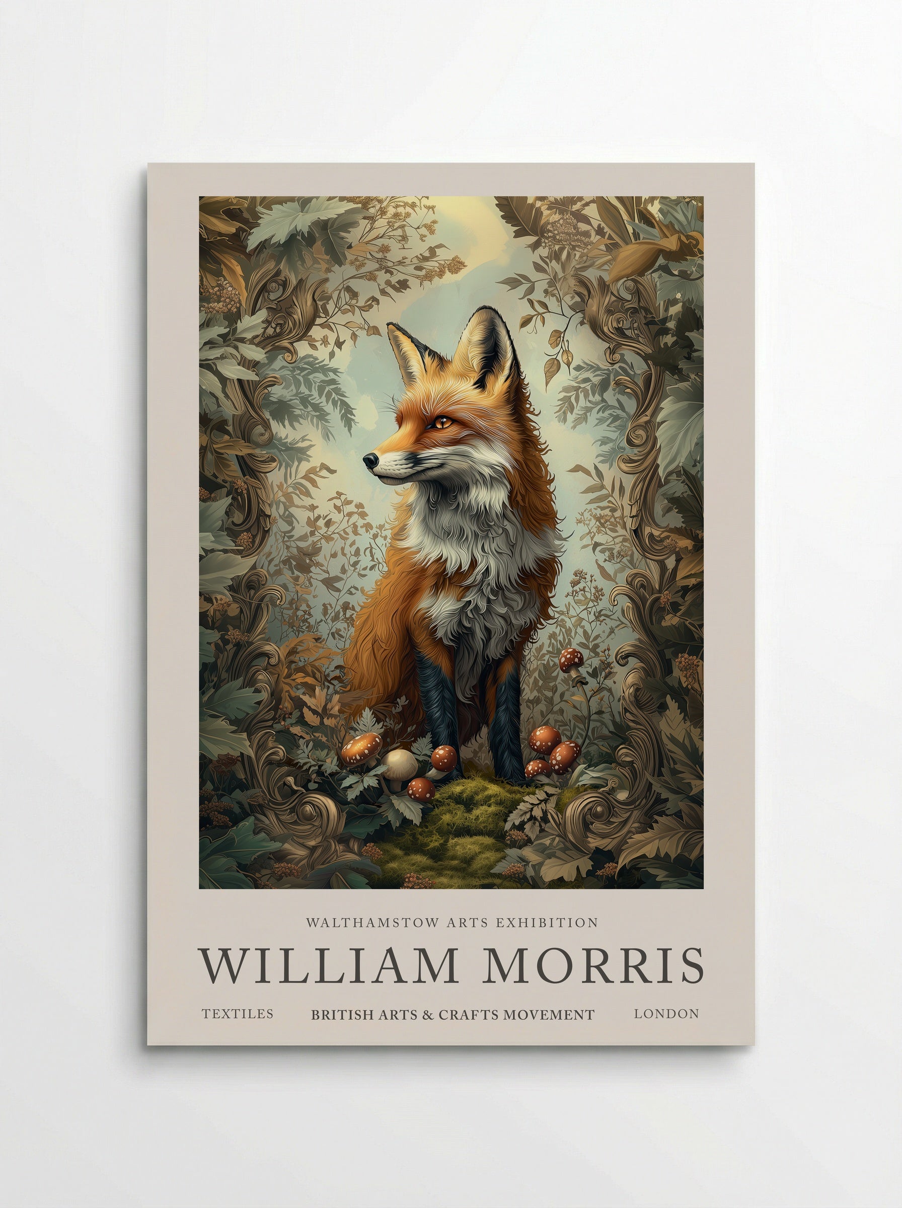 Fox Fable - William Morris - Poster