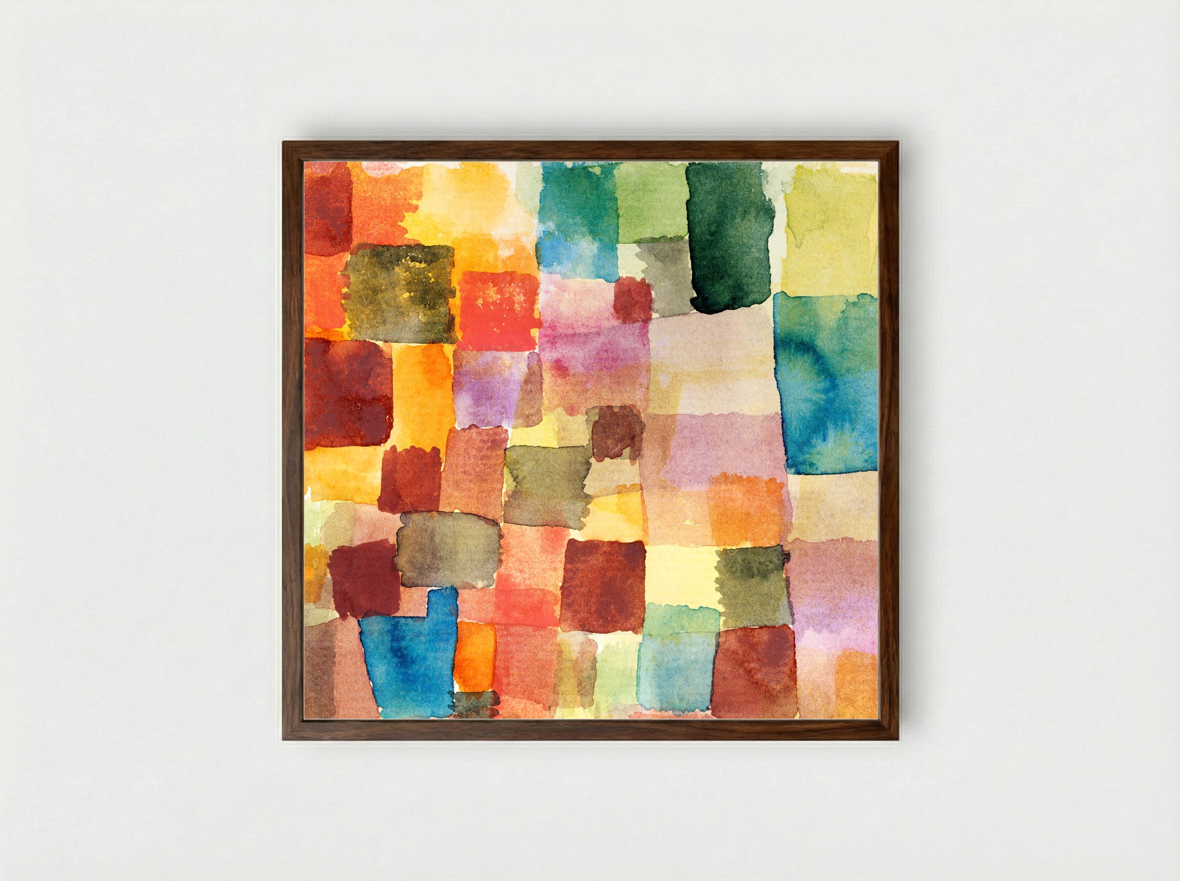 Untitled - Paul Klee - Framed Print Dark Wood